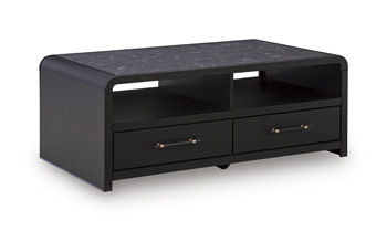 Clanden – Rectangular Cocktail Table – Black