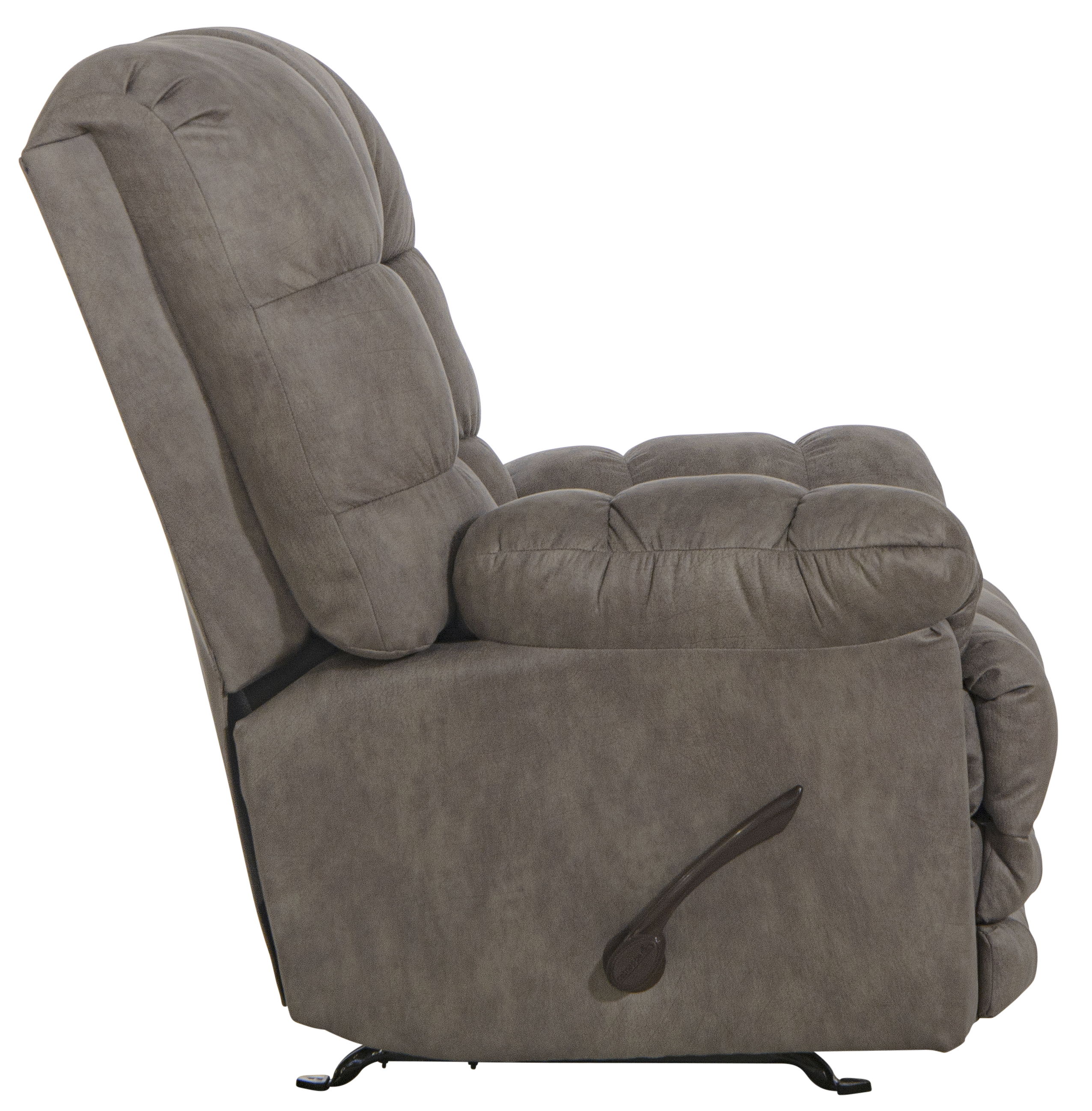 Machado - Chaise Rocker Recliner With Oversized Xtra Comfort Footrest - Charcoal