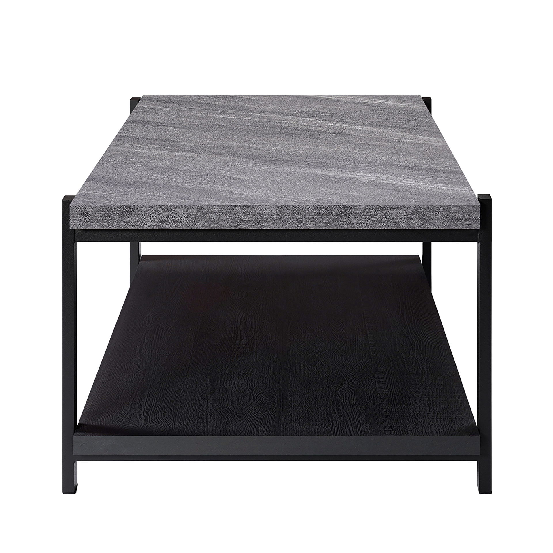 Linea - 3 Piece Occasional Set (1 Coffee & 2 End Tables) - Dark Gray / Black, gray, view 4