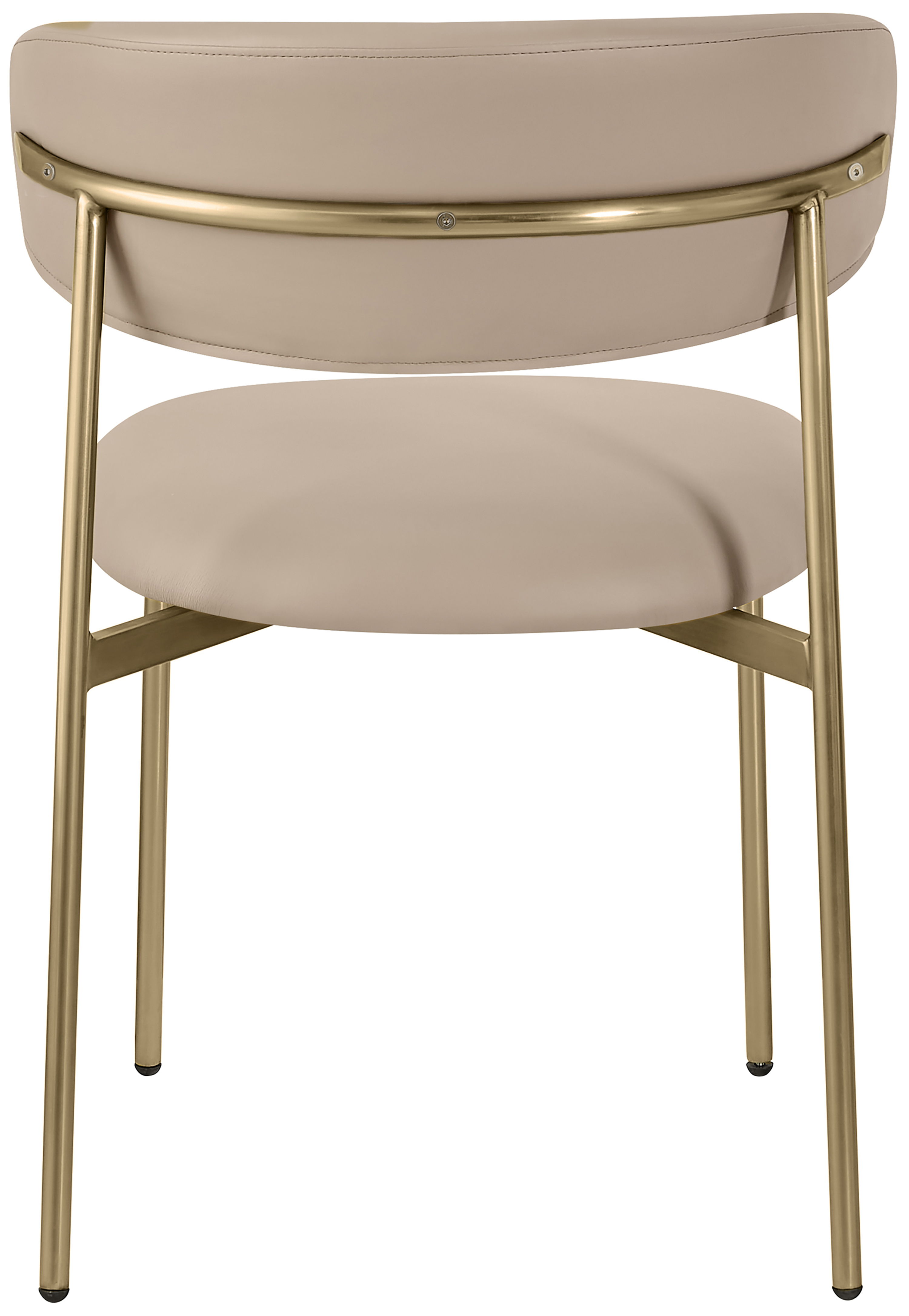 Lupita - Faux Leather Dining Chair (Set of 2) - Taupe