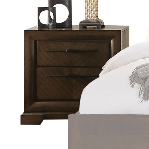 Selma - Nightstand - Tobacco, dark brown