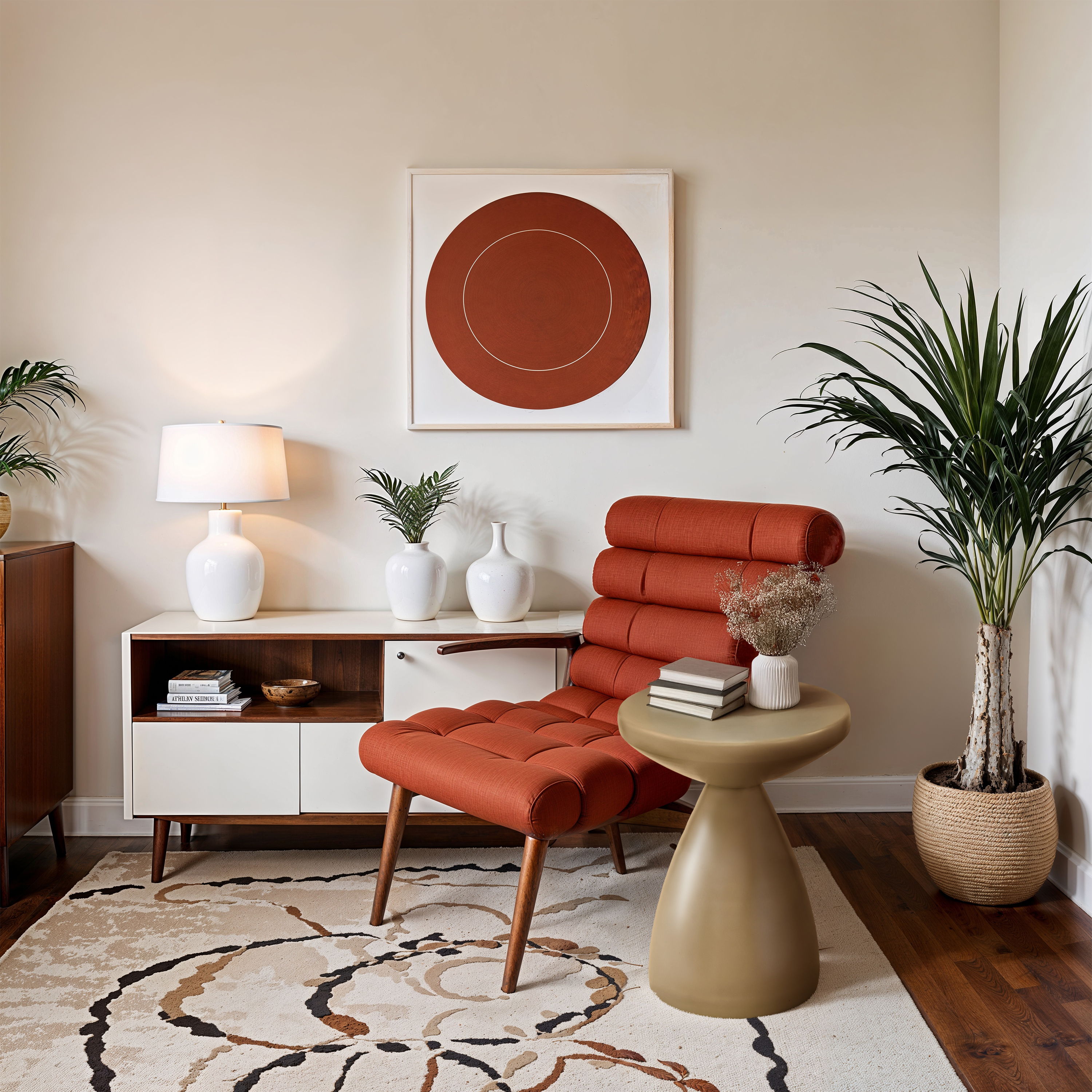 Anika - Iron End Table - Brown