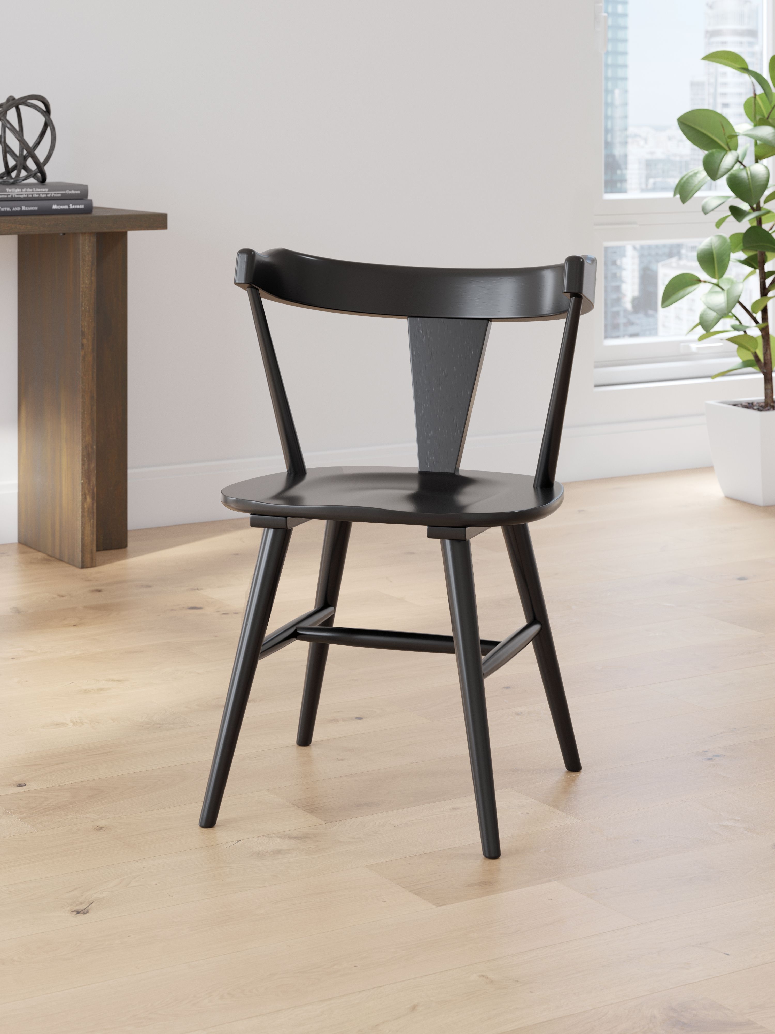 Ashley Furniture Gretlynn - Dining Room Side Chair (Set of 2) - Black - Image 2
