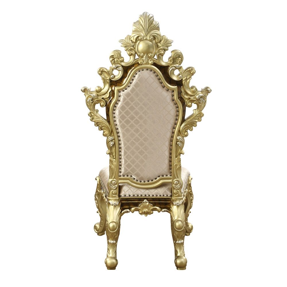 Desiderius - Side Chair (Set of 2) - Antique Gold & Hand-Painted Brown, gold, view 4