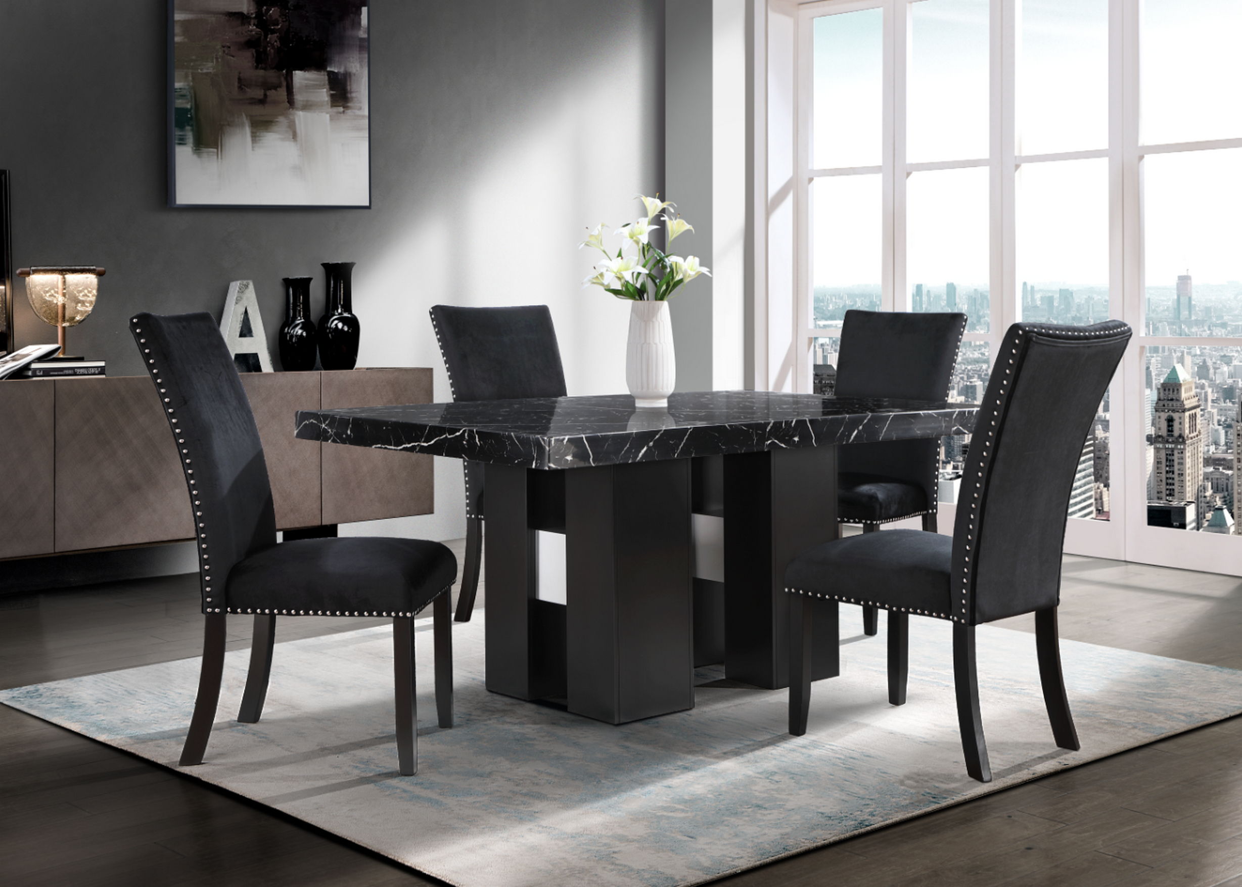 5 Pc · Dining Table And 4 Dining Chairs