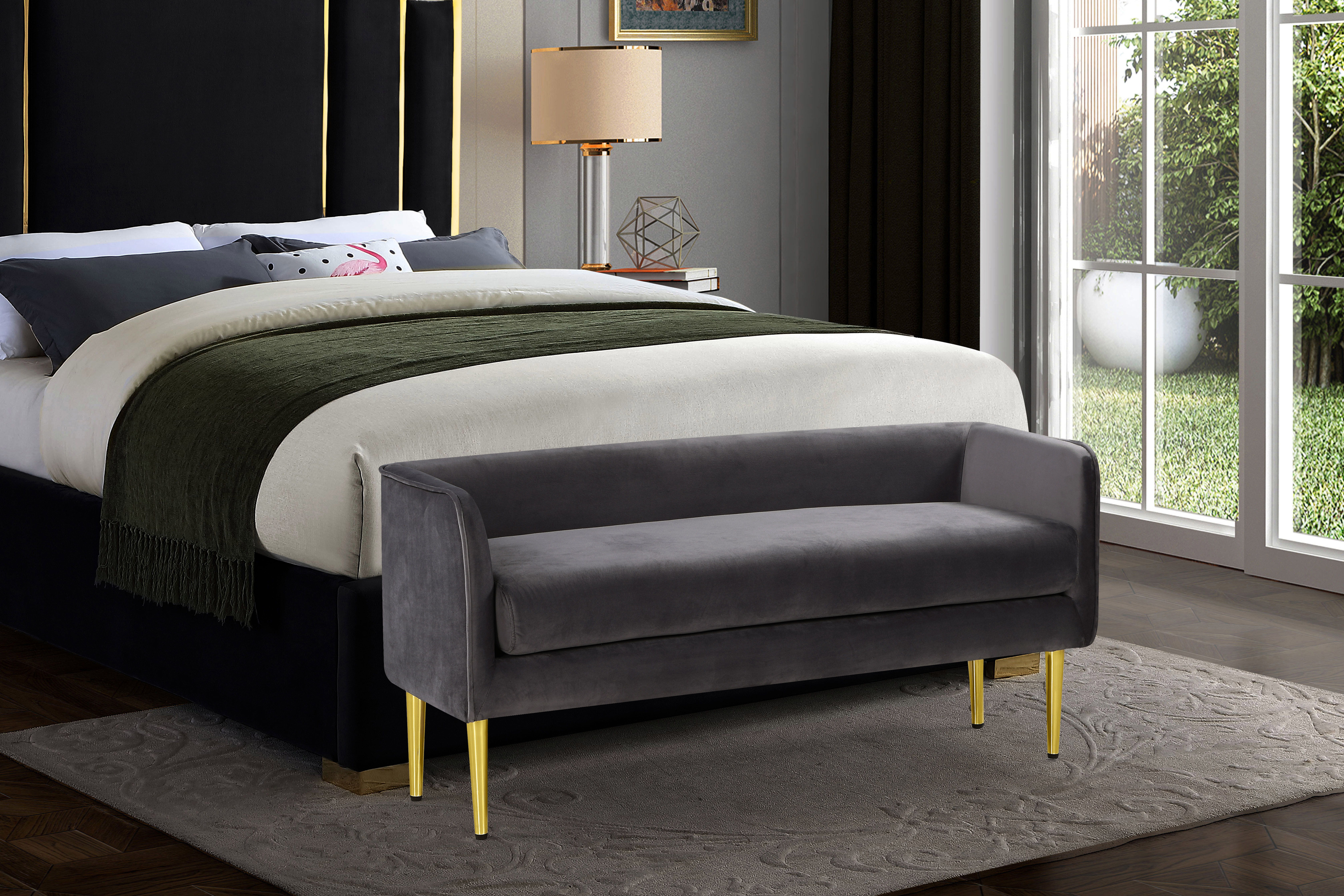 Audrey - Bench - Gray
