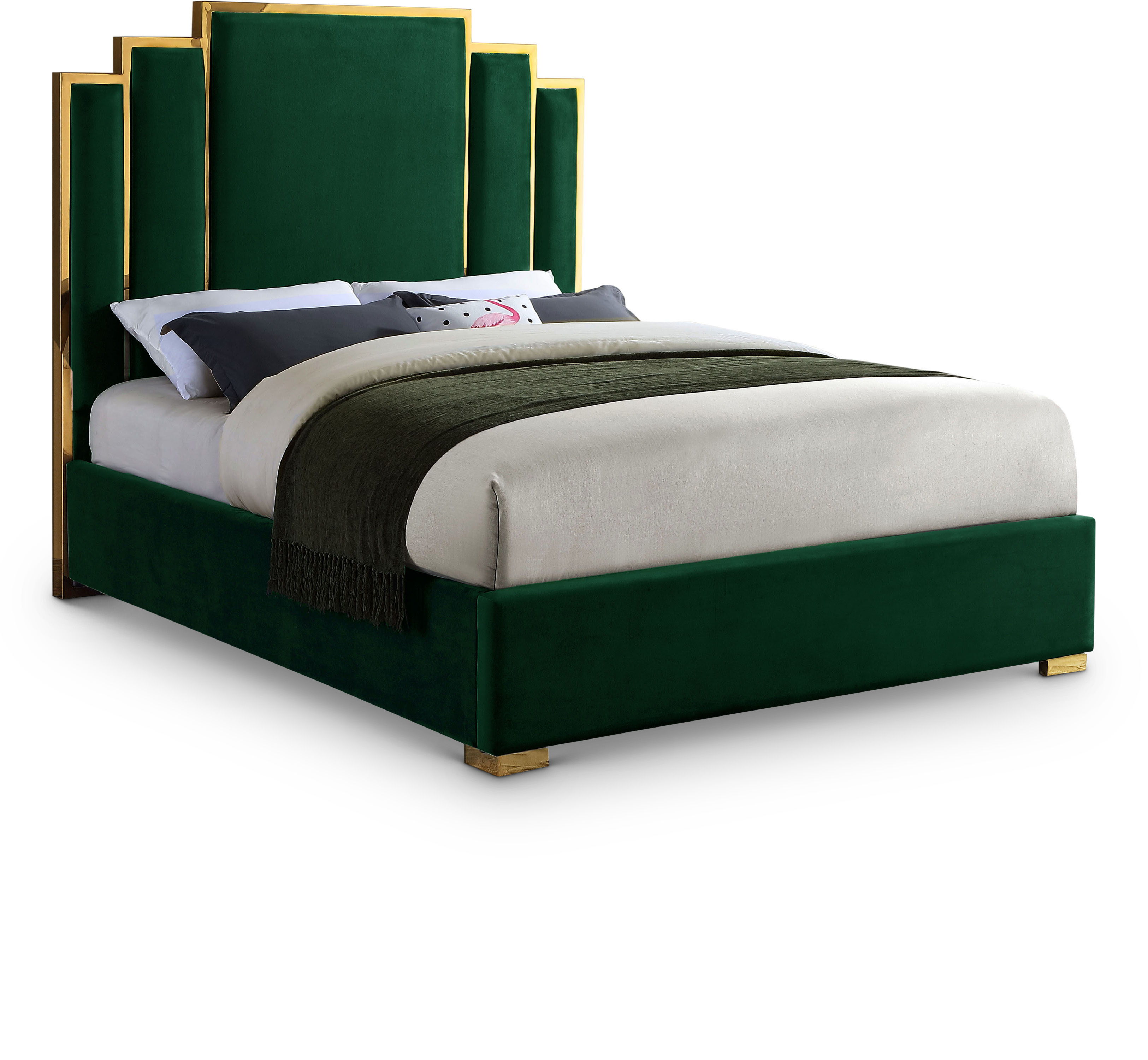 Hugo - King Bed - Green