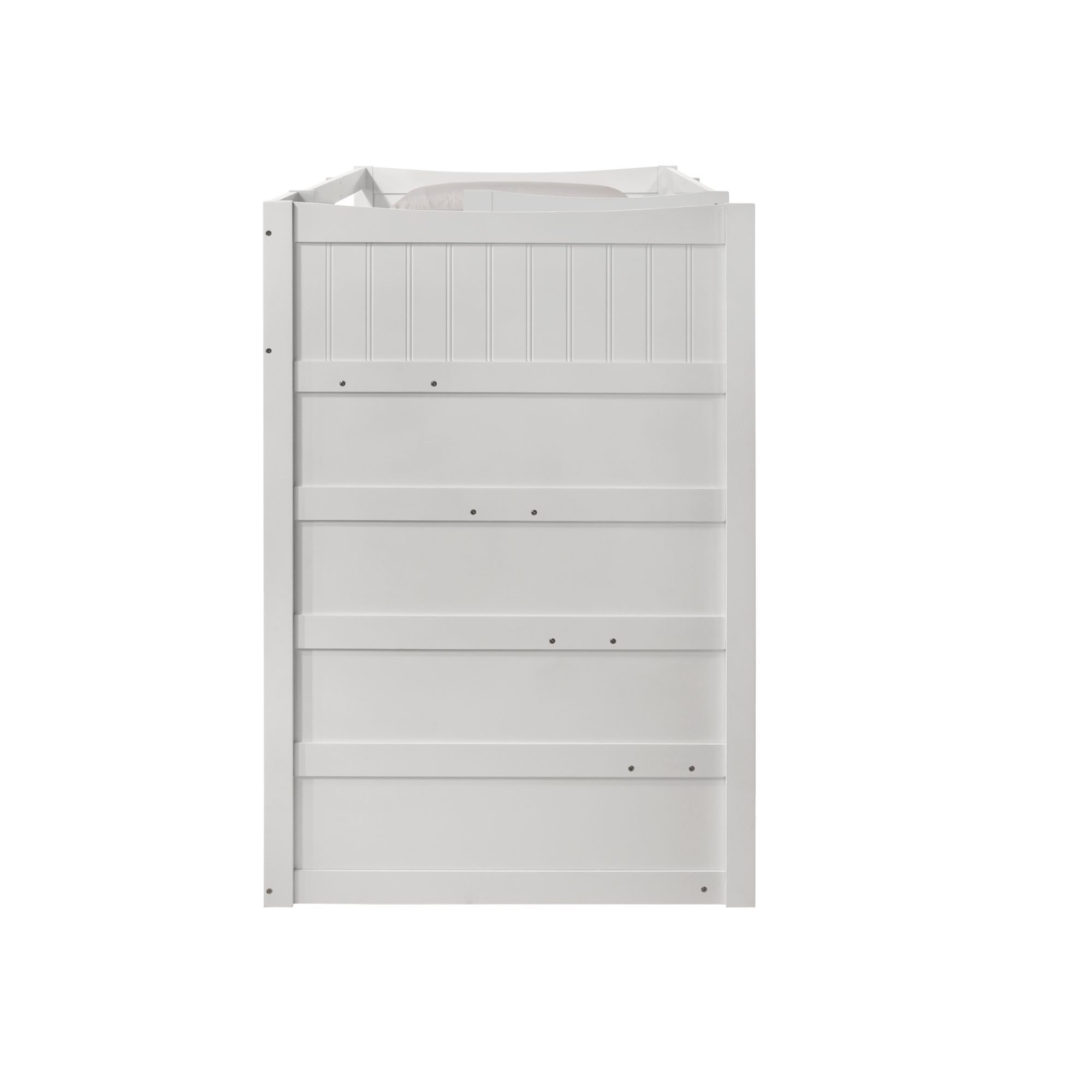 Sami - Twin Over Twin Step Bunk With Left Headboard - White