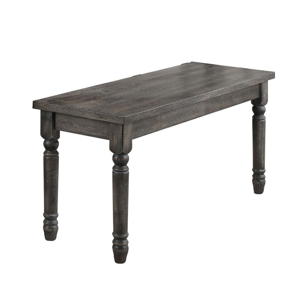 Wallace - Bench - Weathered Gray, dark gray, view 2