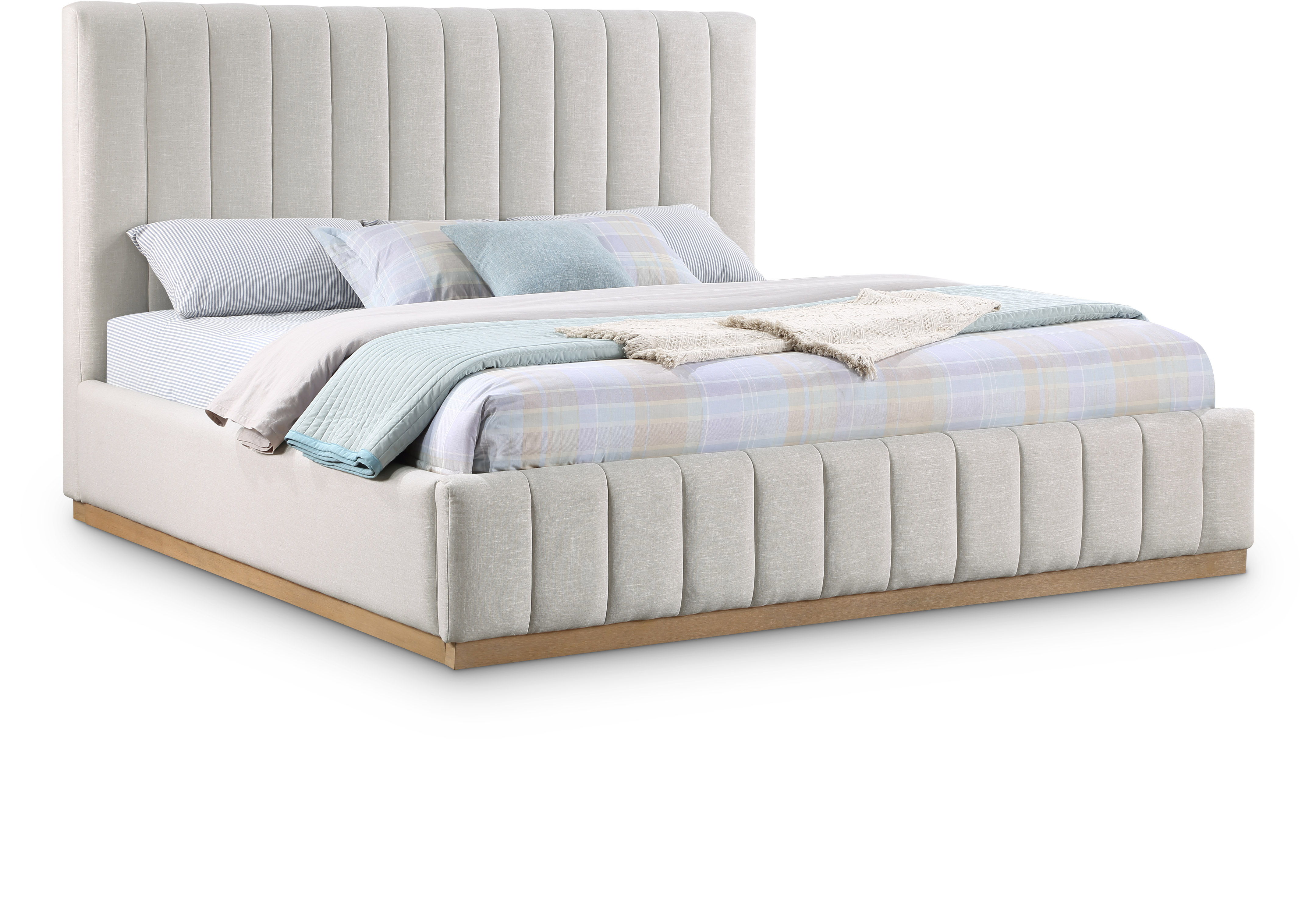 Lucia - King Bed - Cream