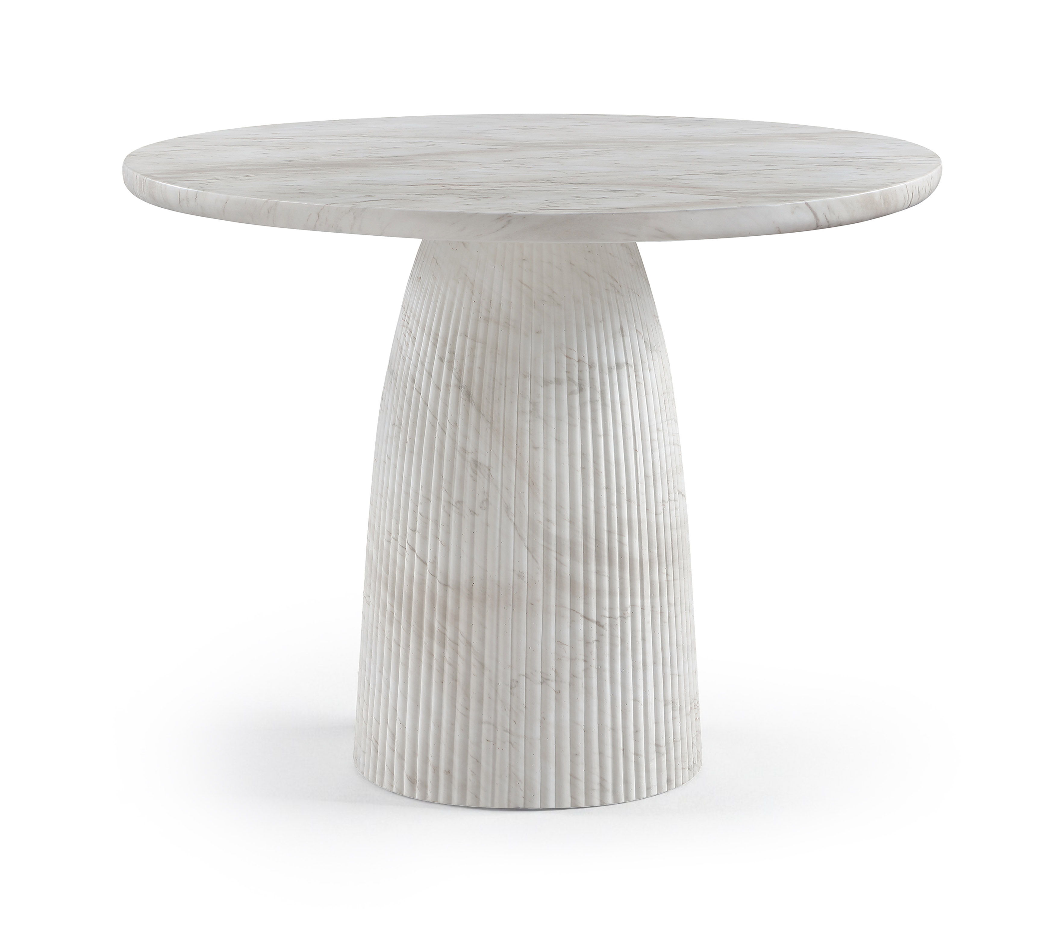 Venosa - 42"Concrete Indoor / Outdoor Dining Table - White