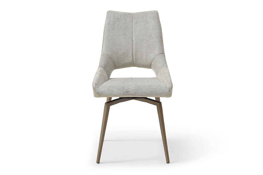 1239 - Swivel Chair - Beige / Champagne