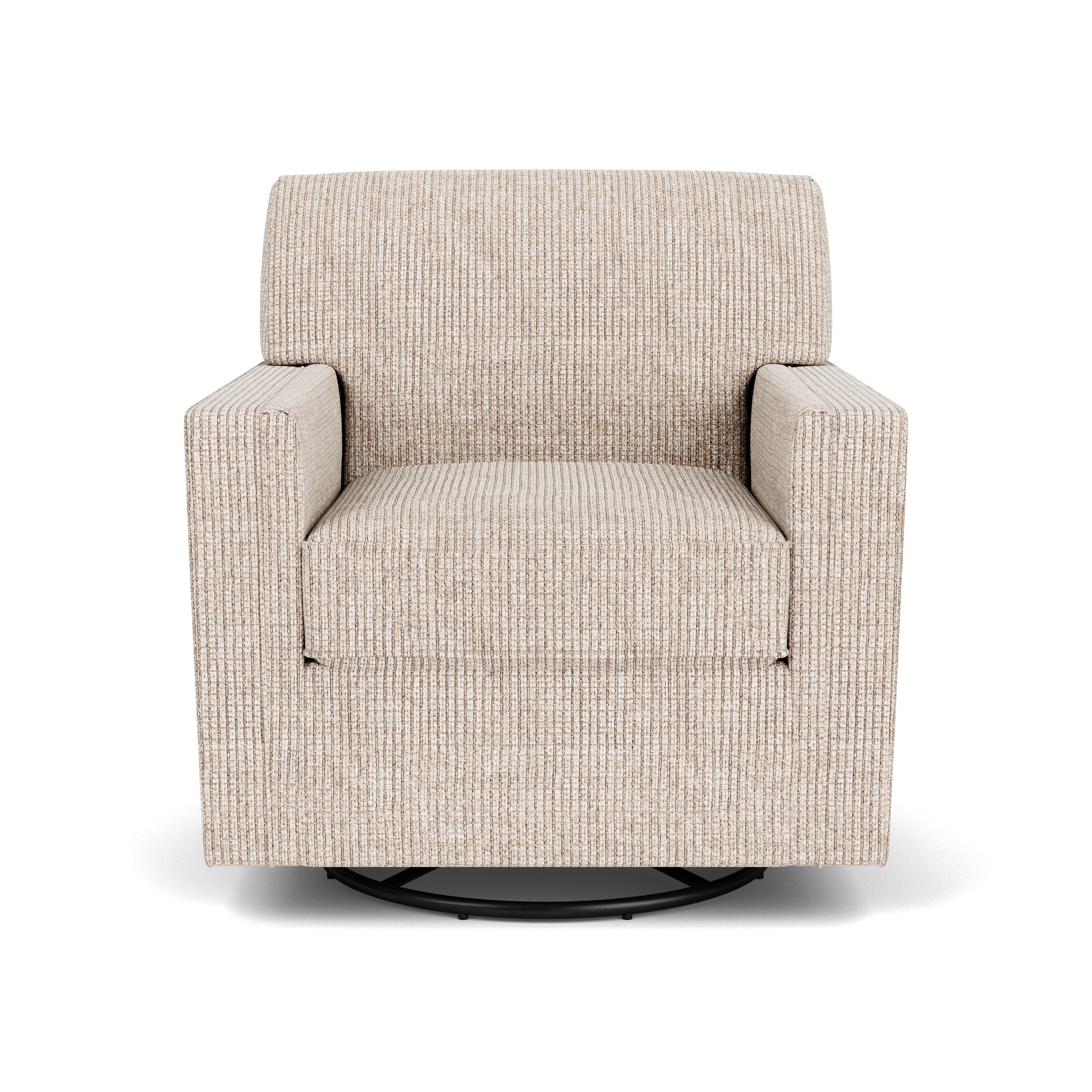 Nora - Fabric Swivel Chair, dark gray, view 5