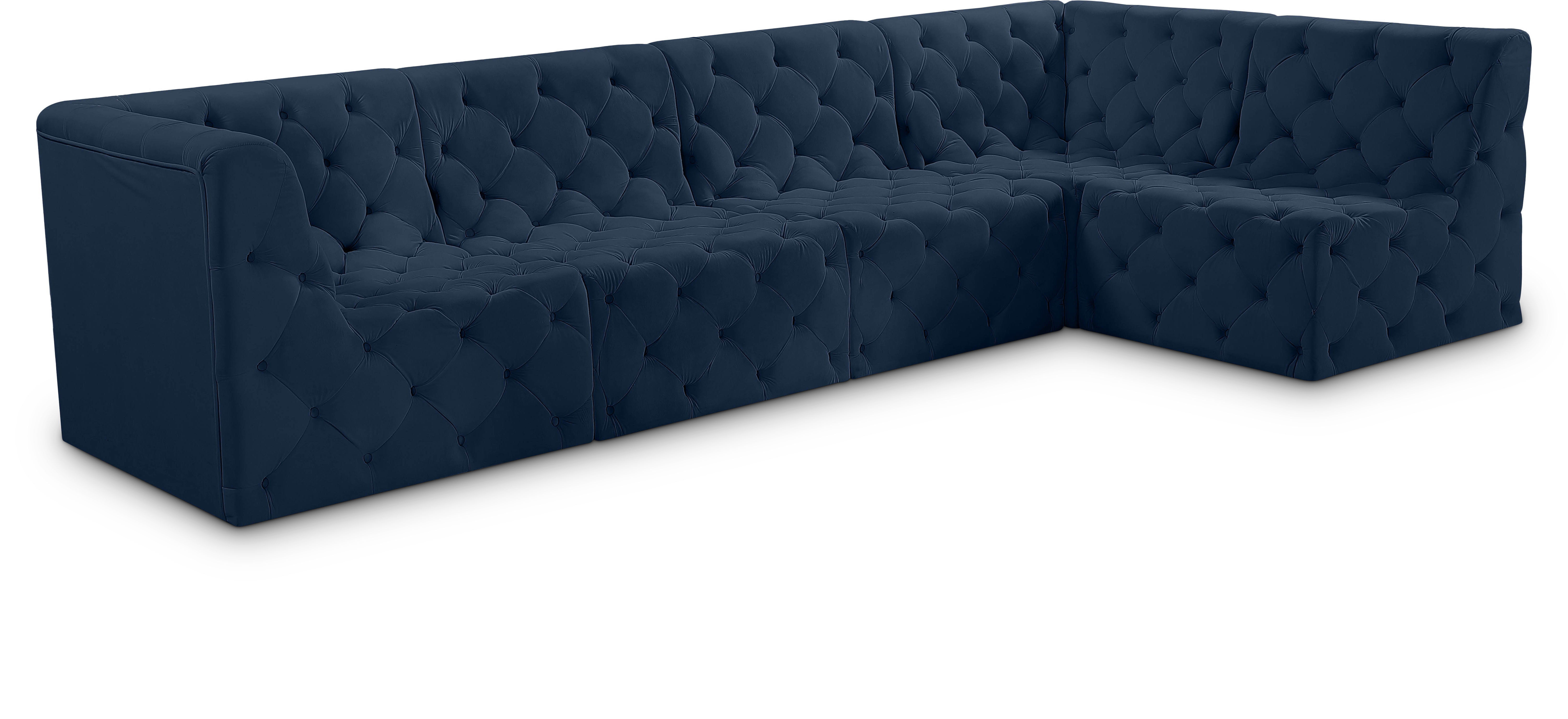 Tuft - 5 Piece Modular Sectional - Navy