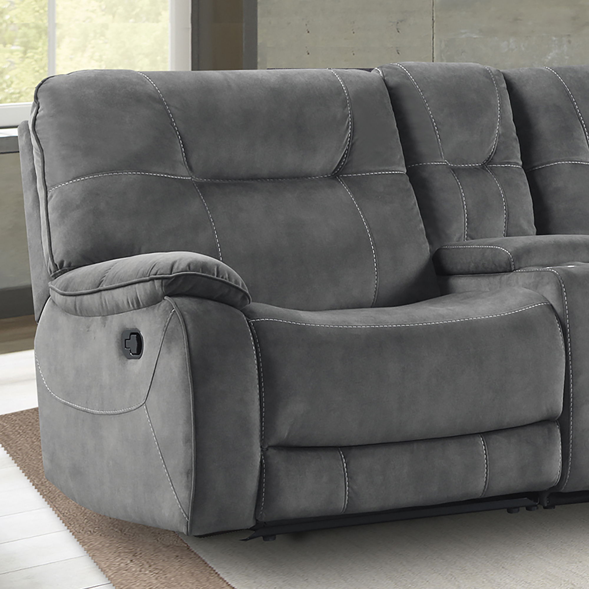 Parker House Cooper - Manual Left Arm Facing Recliner - Shadow Grey