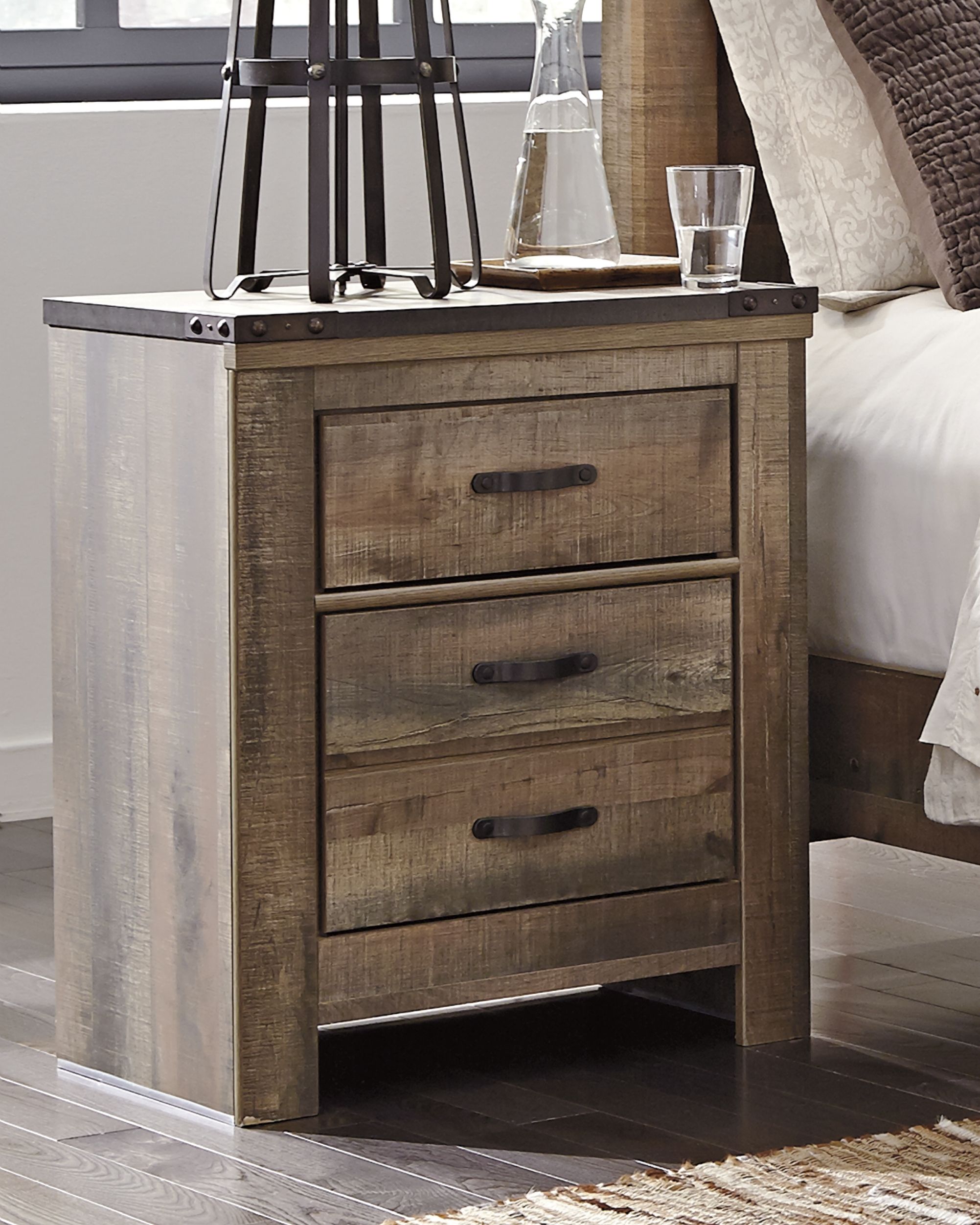 Trinell - Two Drawer Night Stand - Brown