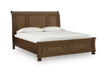 Zackaryn – King/California King Sleigh Headboard – Warm Brown