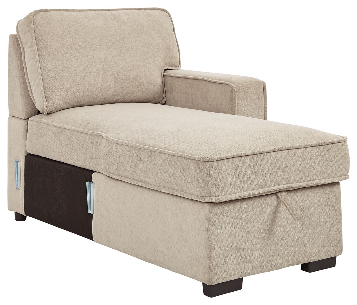 Darton Cream Chaise With Storage New Lots Furniture Online Store