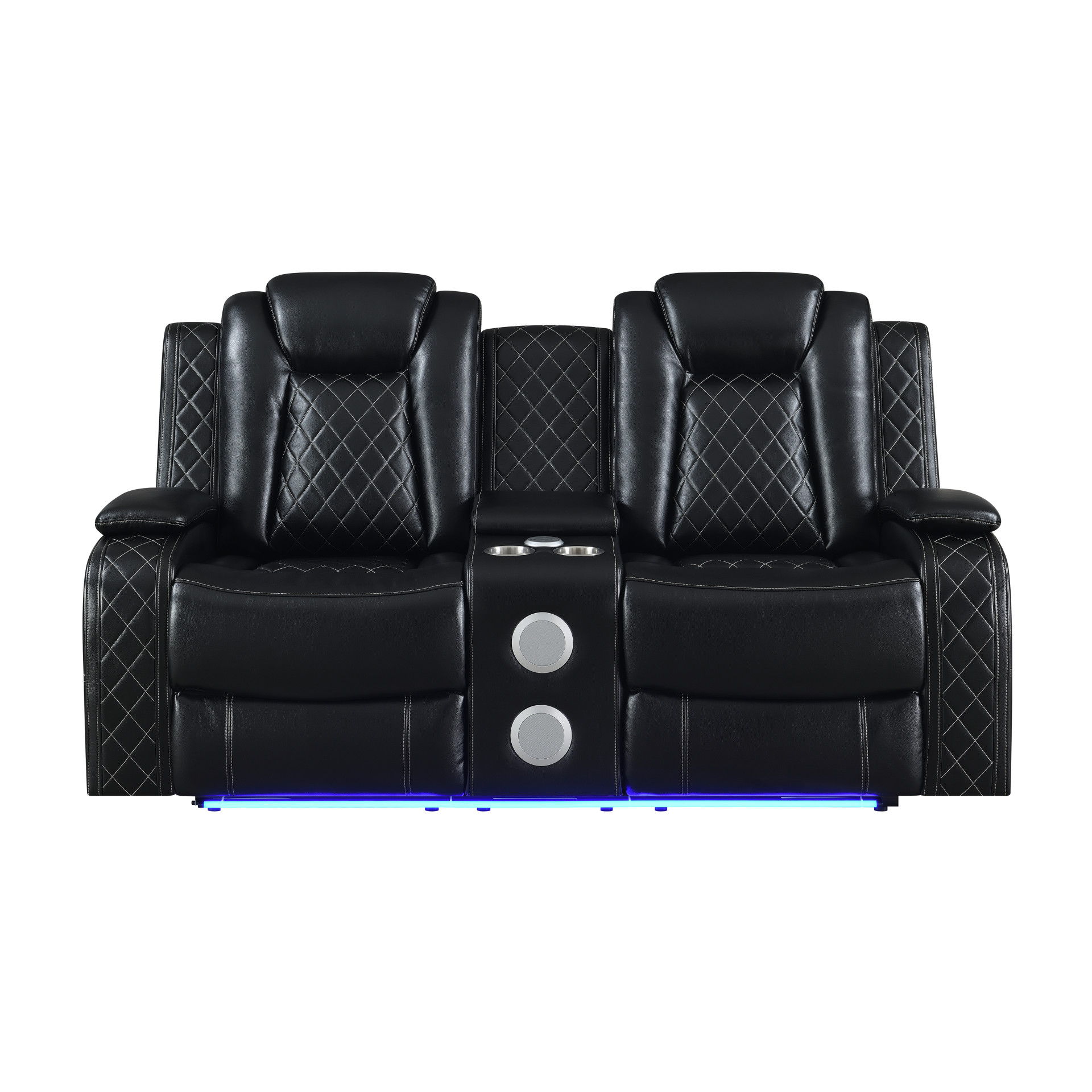 Orion II - Console Loveseat With Power Headrest & Footrest - Black