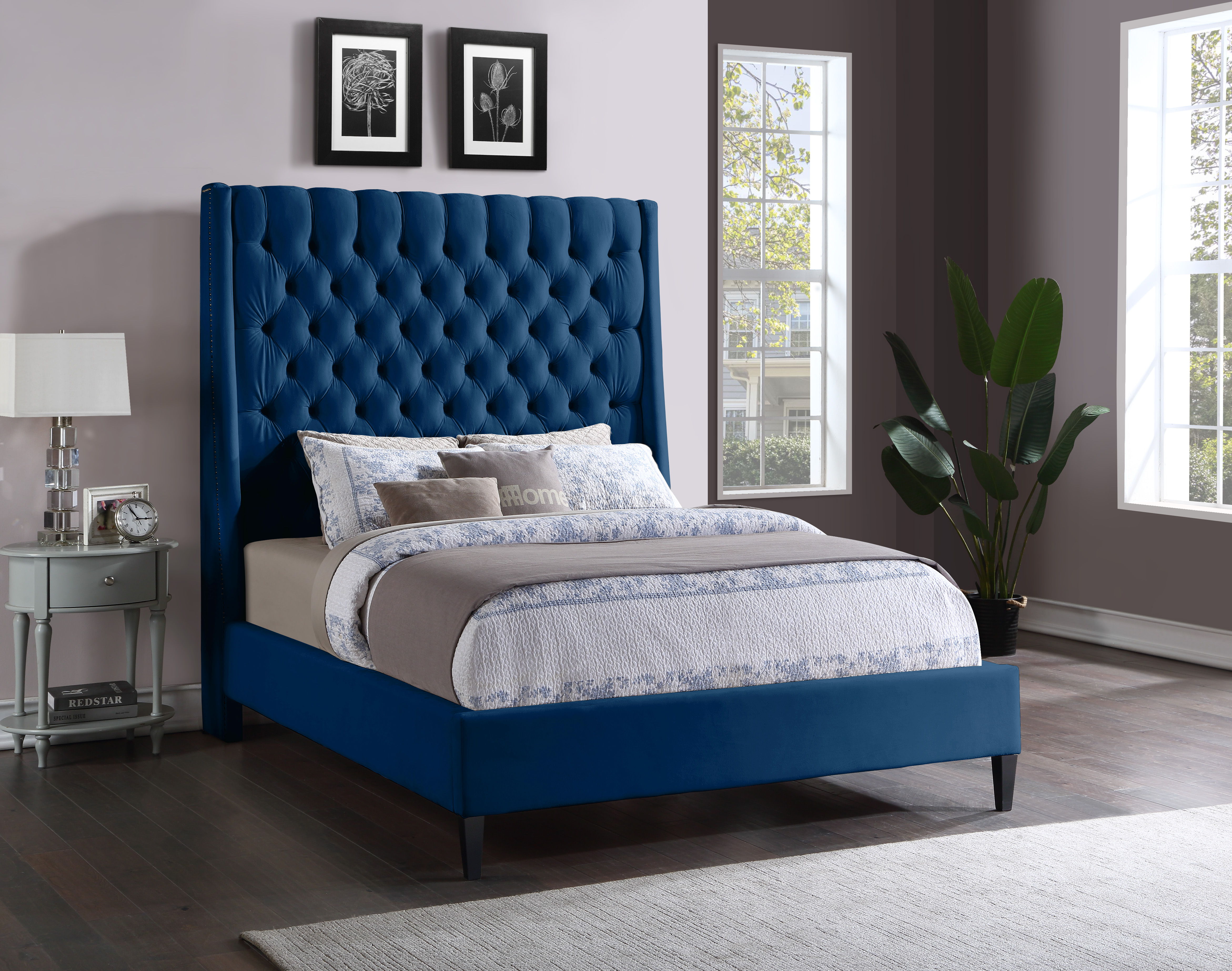 Fritz - King Bed - Navy