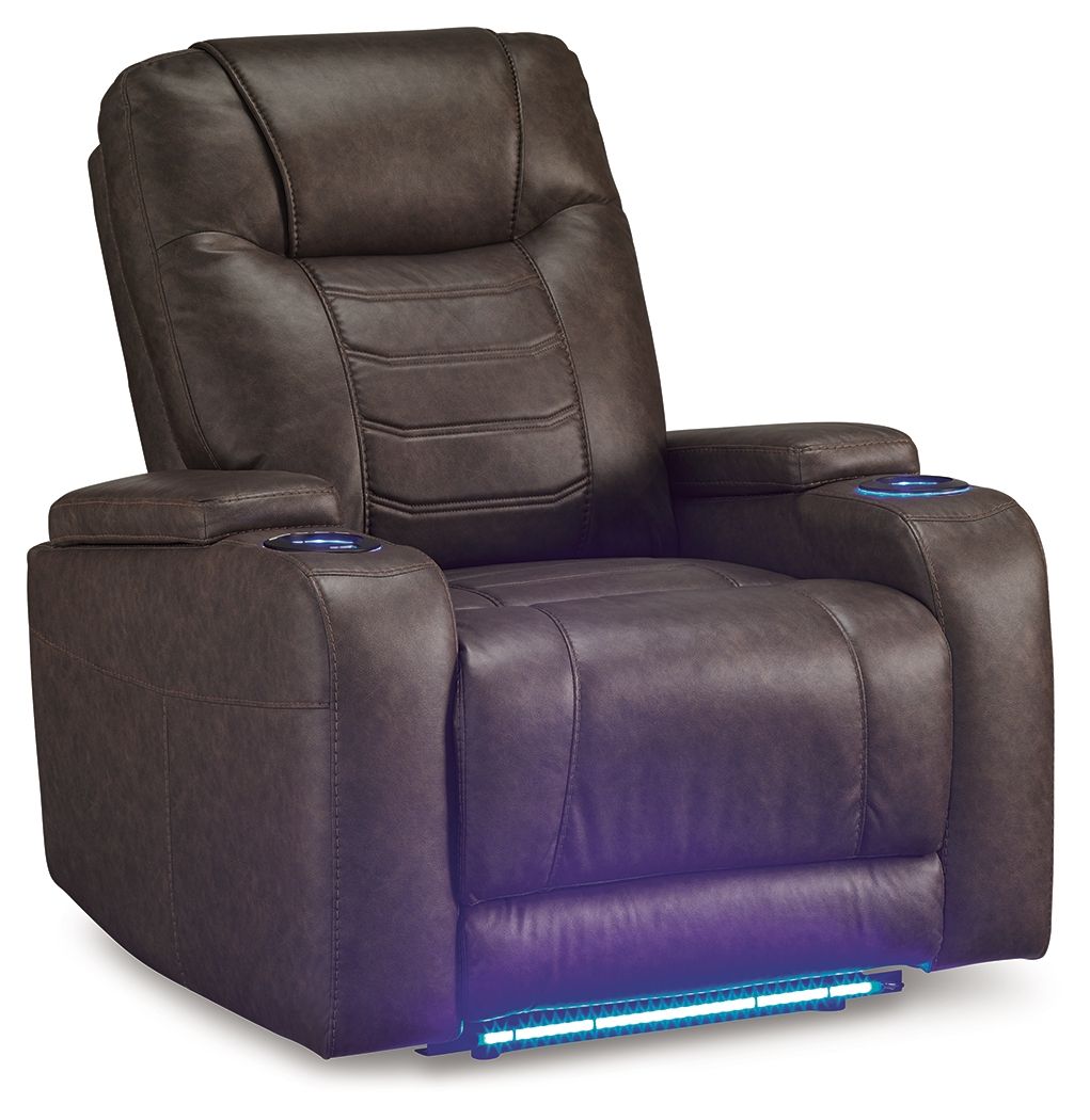 Schooner Rocks - Power Recliner / Adj Headrest - Umber