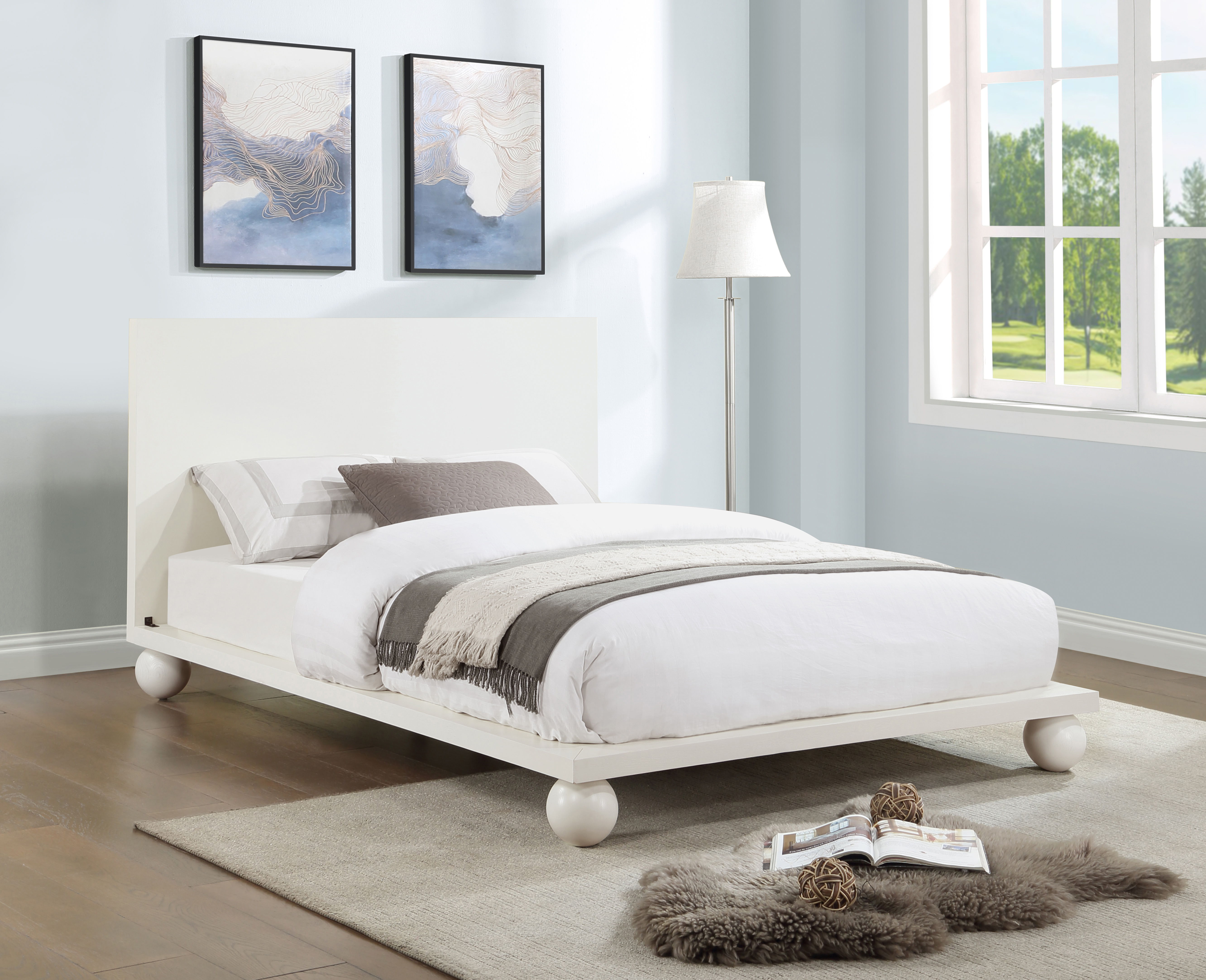 Kent - Queen Bed - Cream