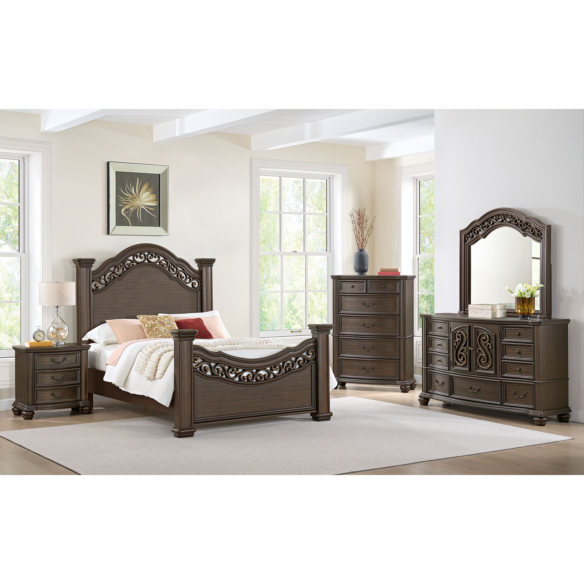 Brunswick - 5-Drawer Chest - Mahogany