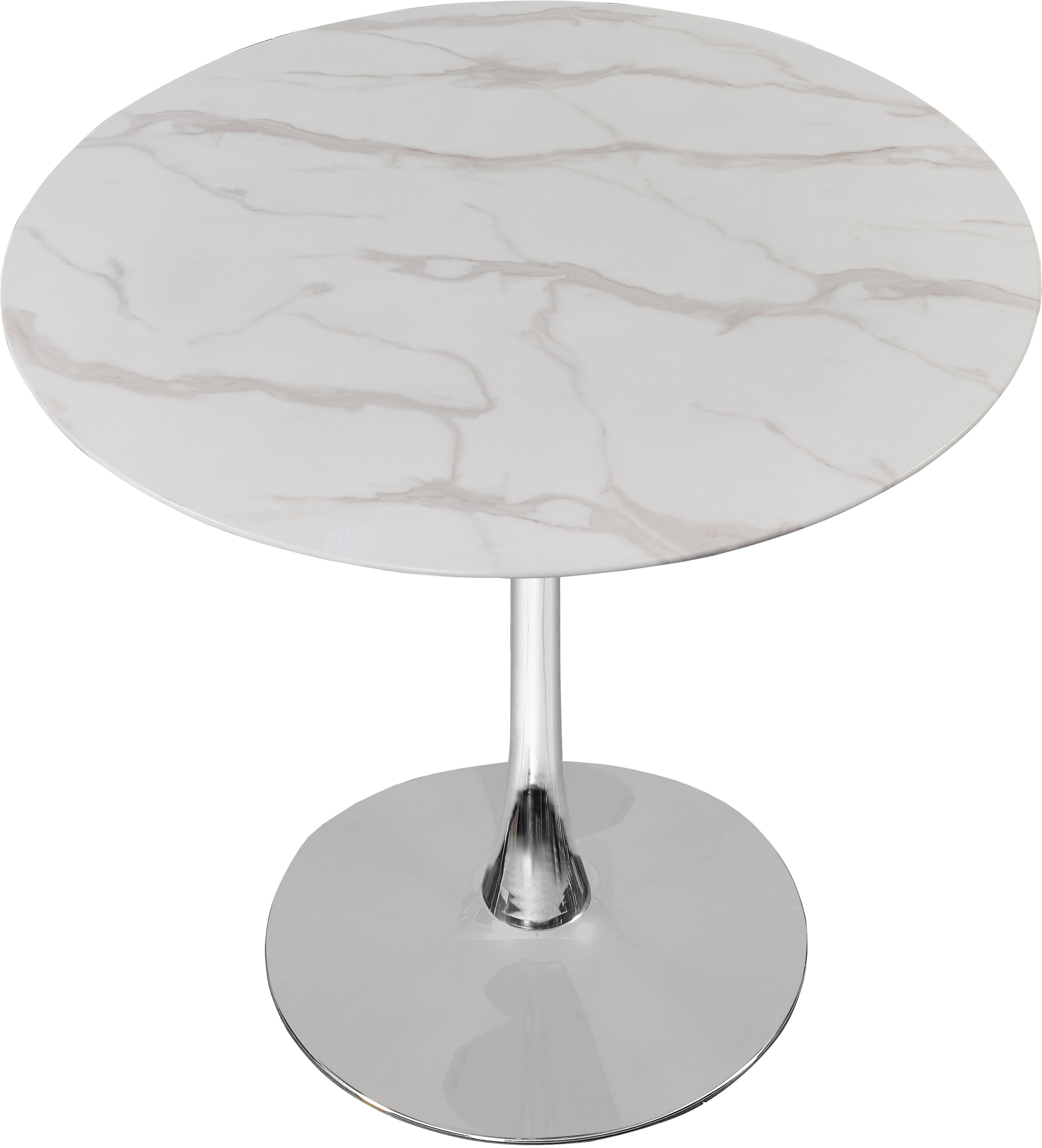 Holly - 36" Dining Table - Chrome