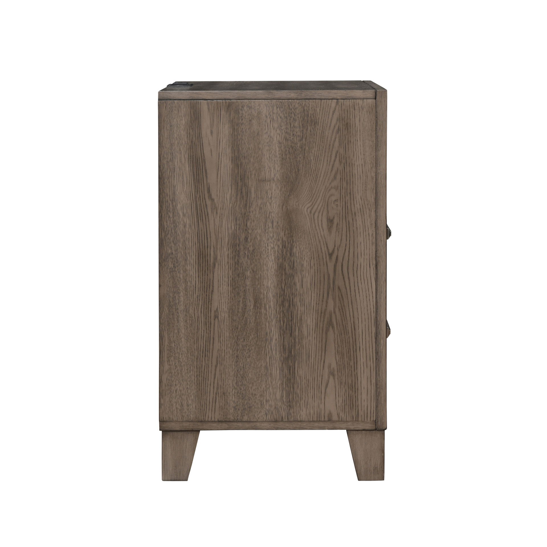 Harrisburg - 2 Drawer Nightstand - Walnut, light brown, view 4