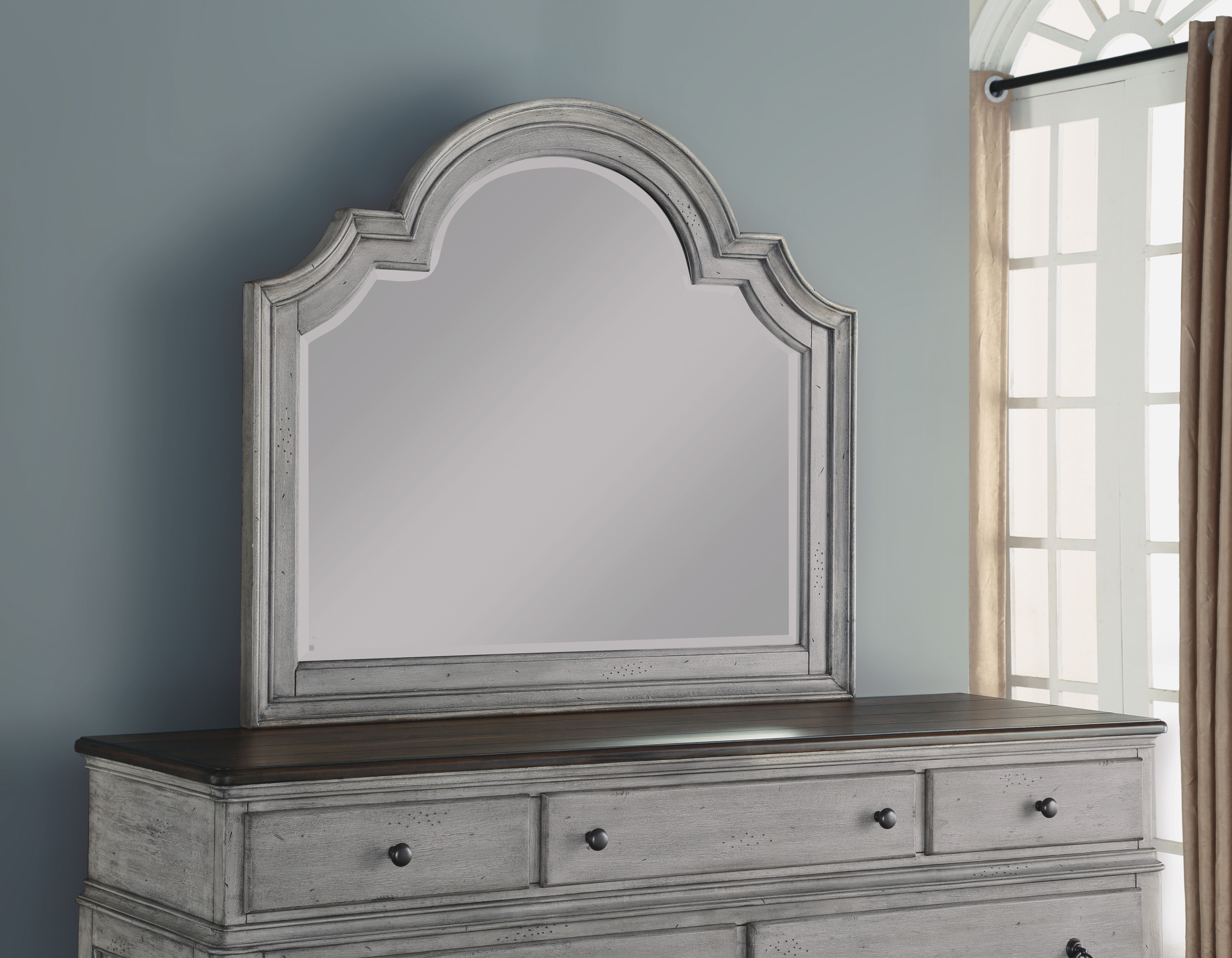 Plymouth - Bedroom Mirror - Gray, gray