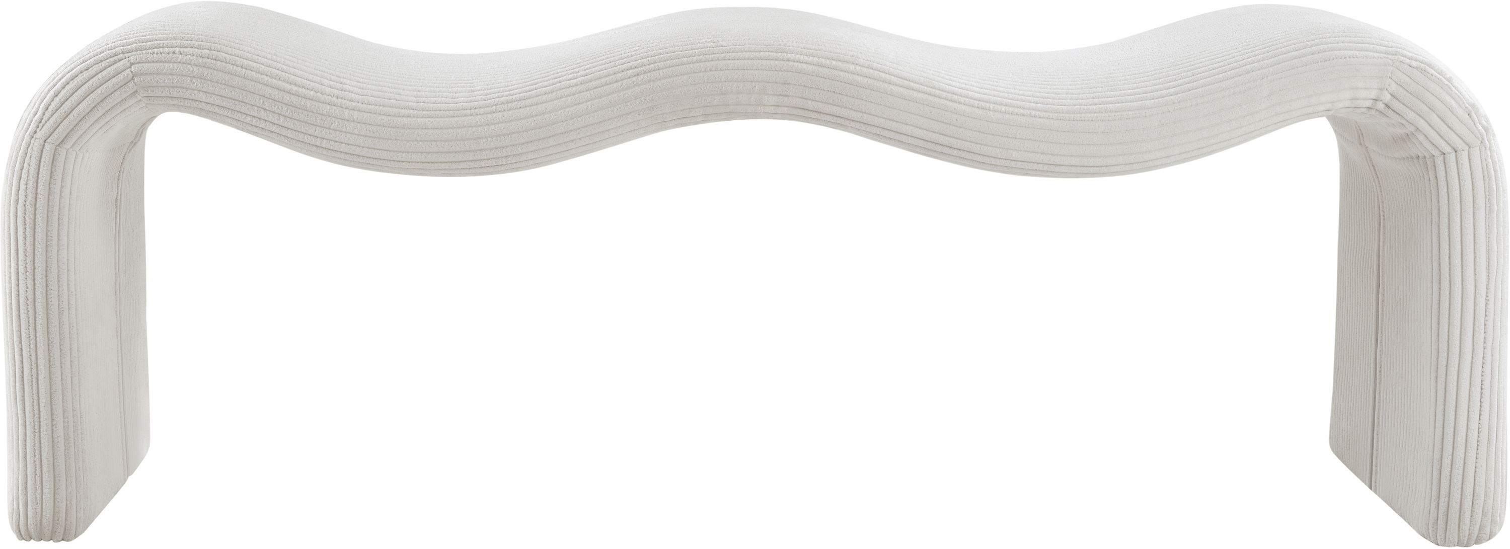 Willow - Corduroy Bench - Cream
