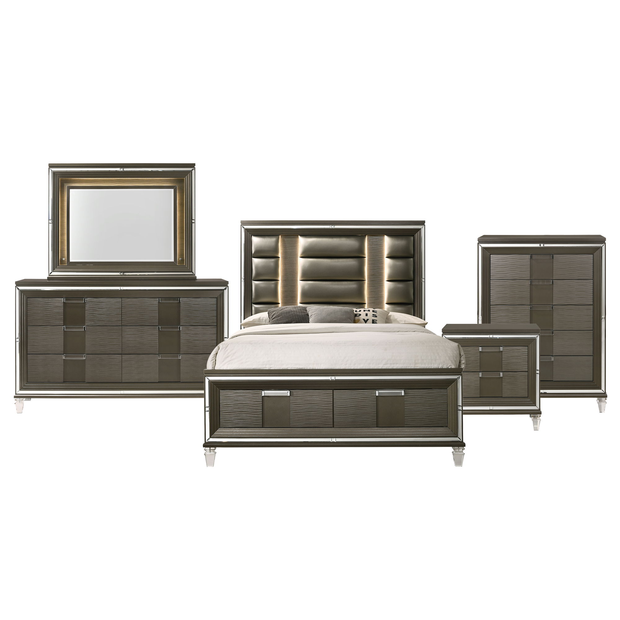 Queen · 5 Pc · Bedroom Set