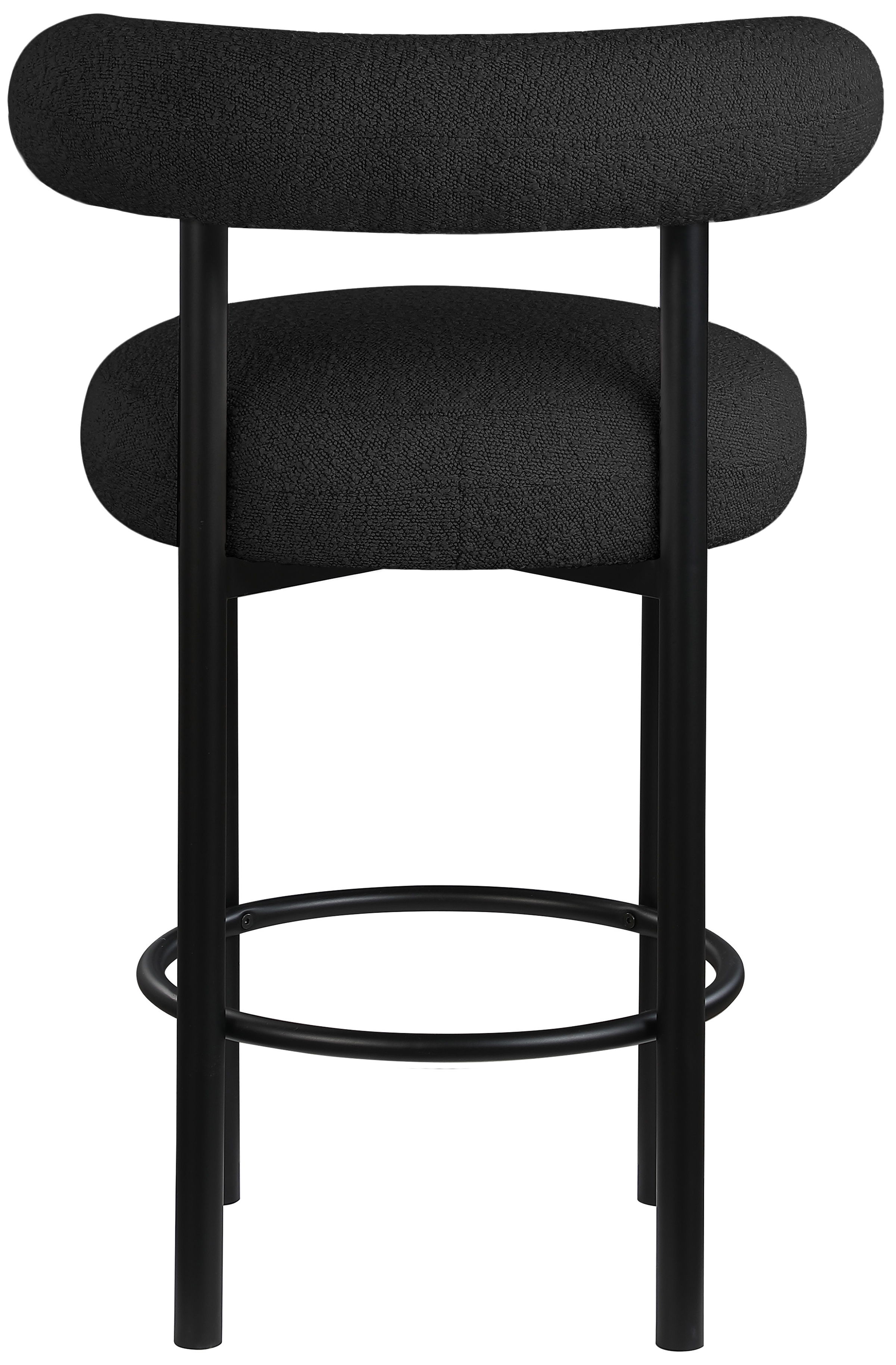 Bordeaux - Stool With Black Legs (Set of 2) - Black