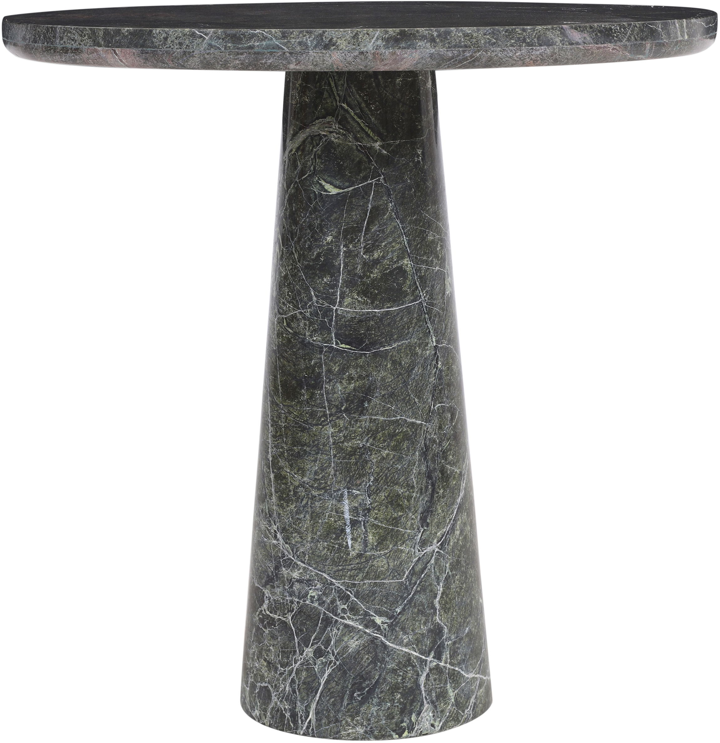 Fontelina - 30" Genuine Marble Bistro Dining Table - Green