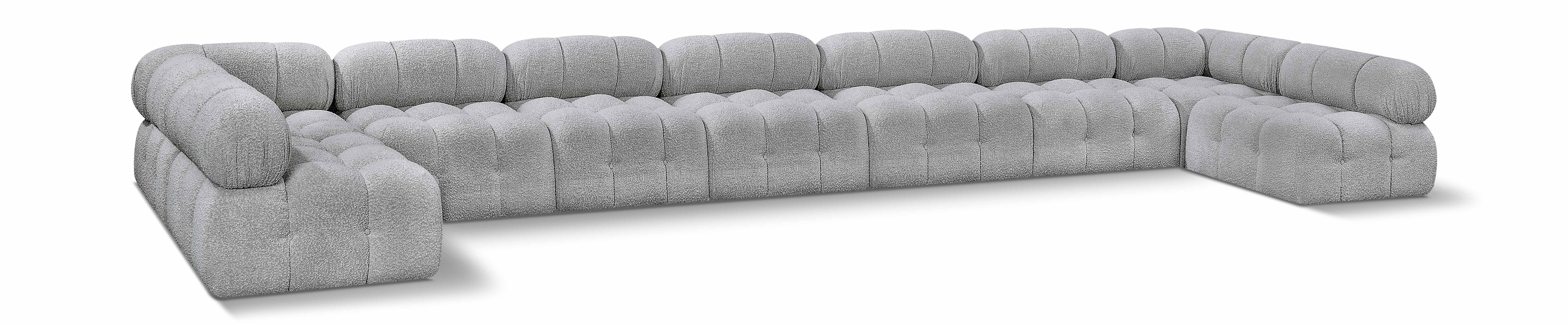 Ames - 9 Piece Modular Sectional - Gray