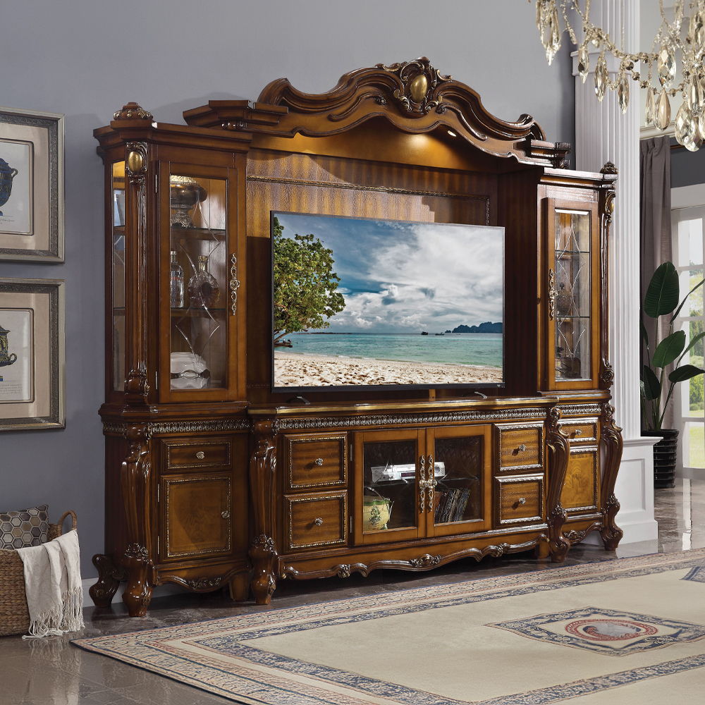 Picardy - Entertainment Center - Honey Oak, light brown