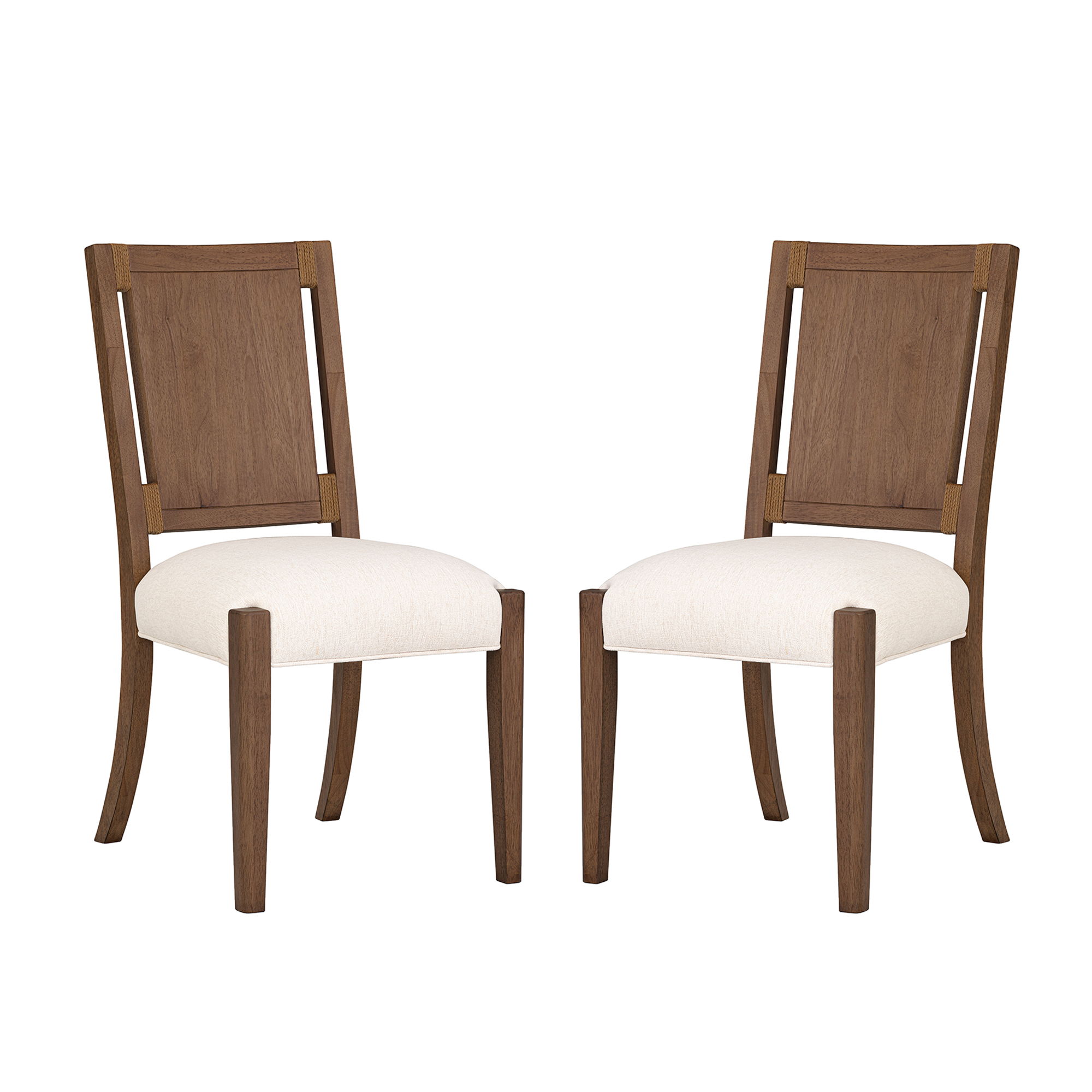 Lincoln - Upholstered Dining Chair - Brown / Milk, light brown, view 2