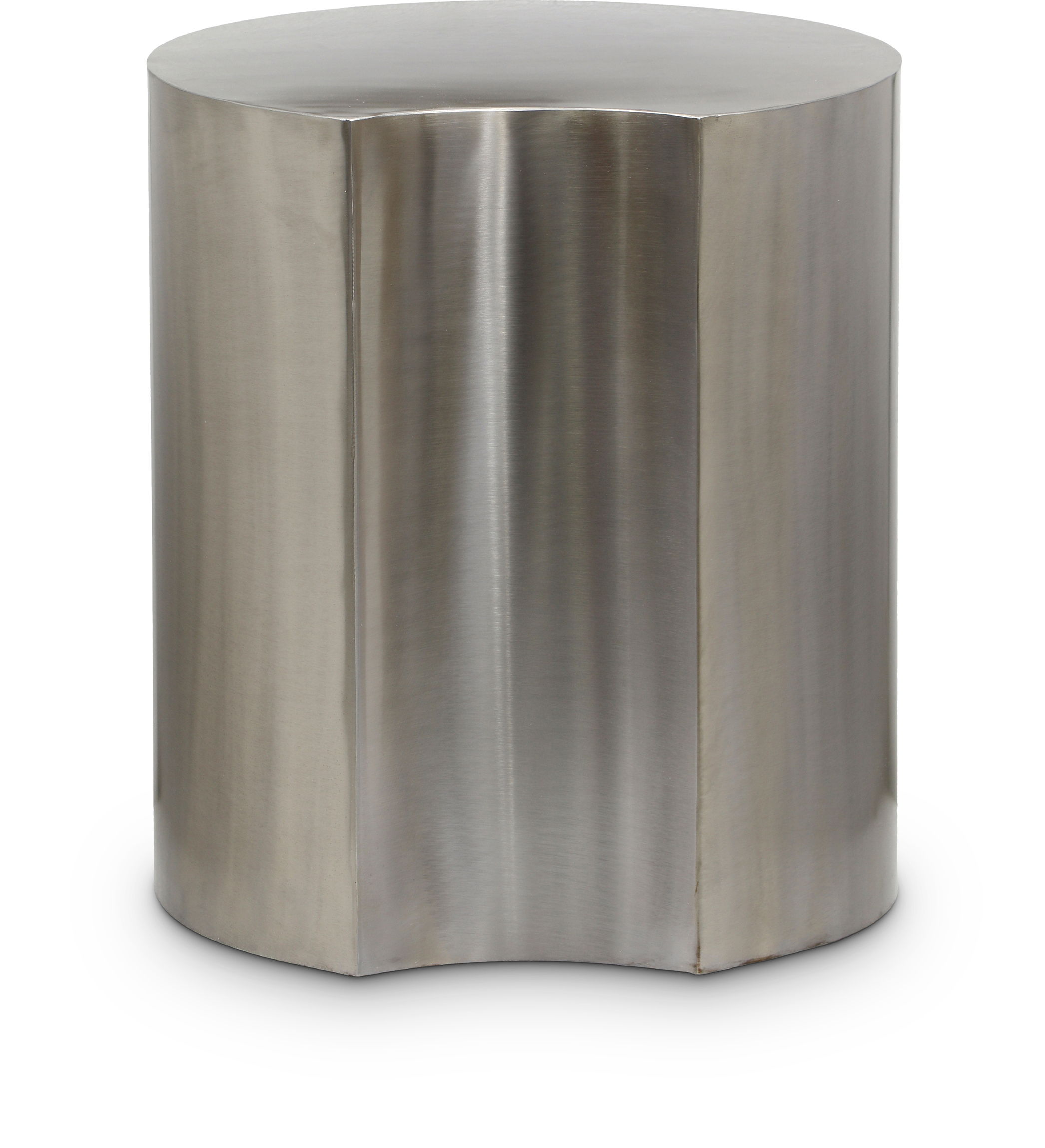 Dimple - 16" End Table - Silver