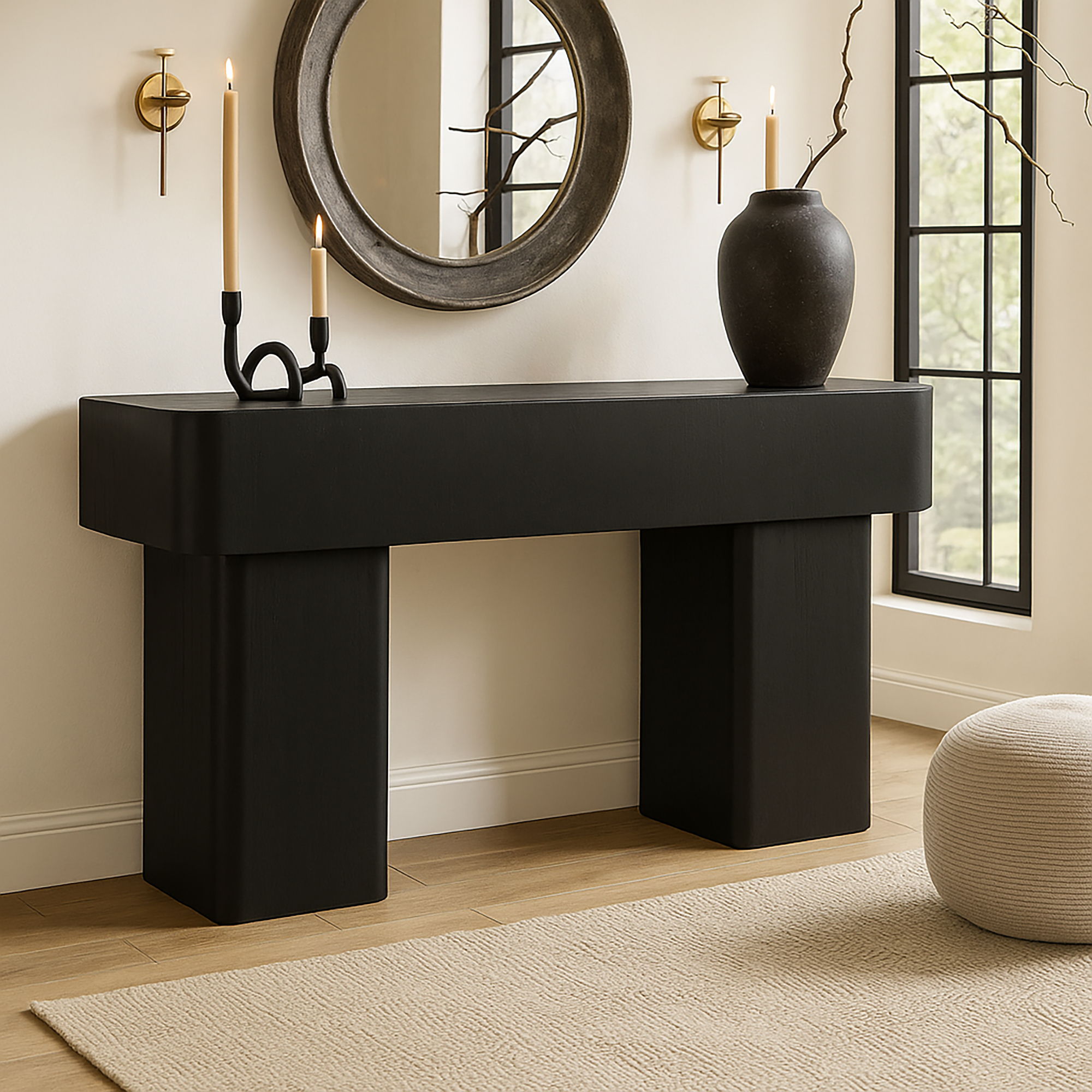 Oakmont - Console Table - Black