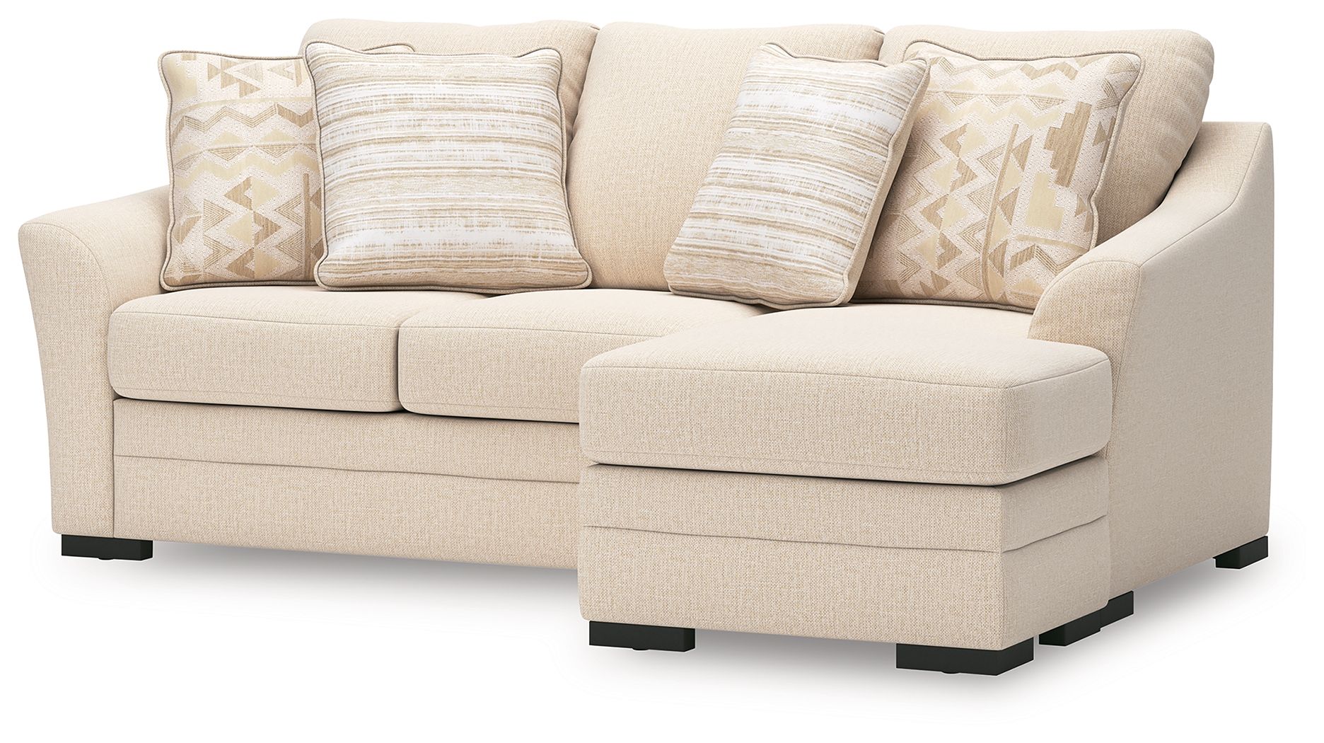 Ashley Furniture Lango - 3 Pc. - Sofa Chaise, Chair, Ottoman - Jute - Image 2