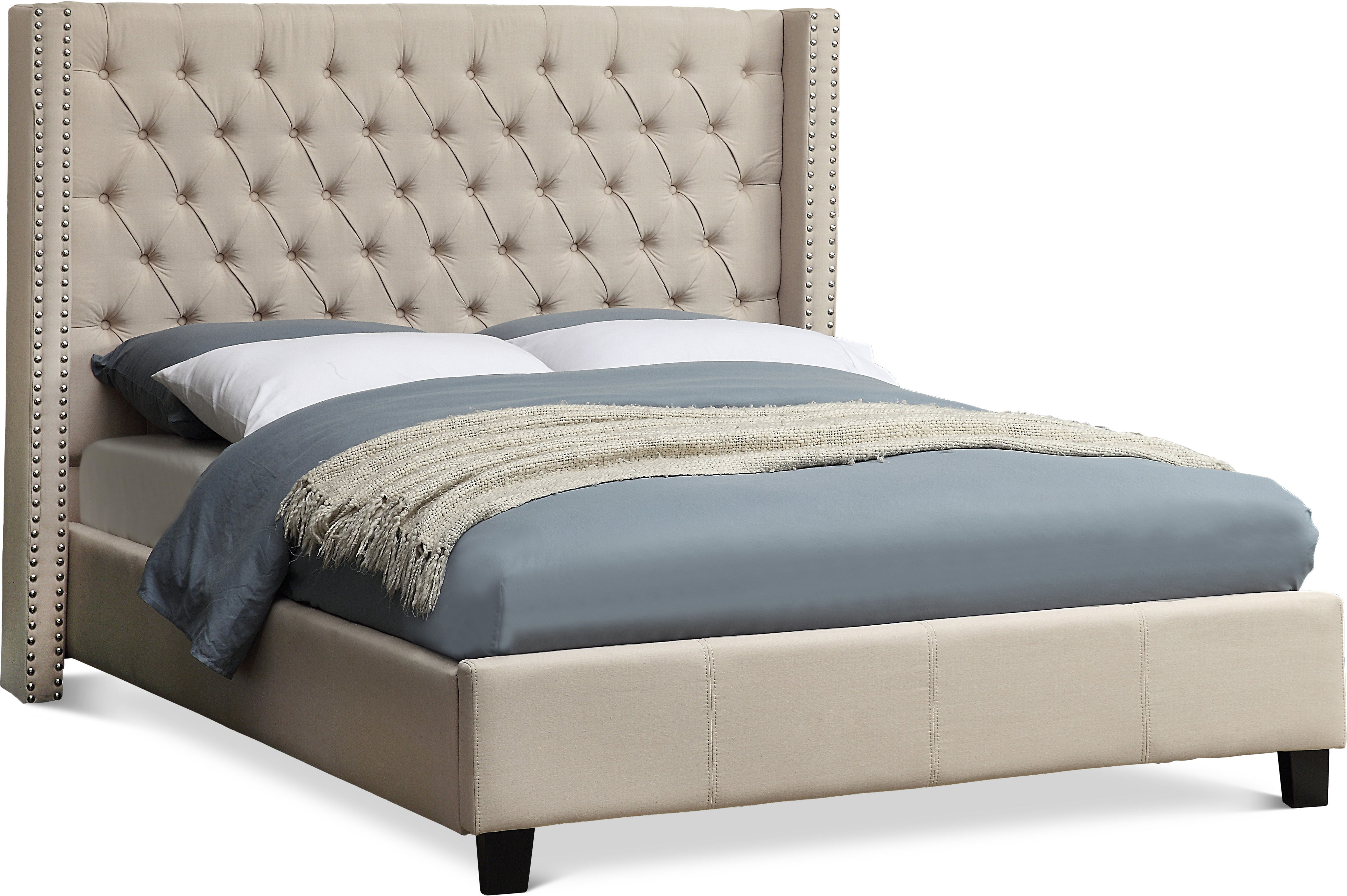 Ashton - King Bed - Beige