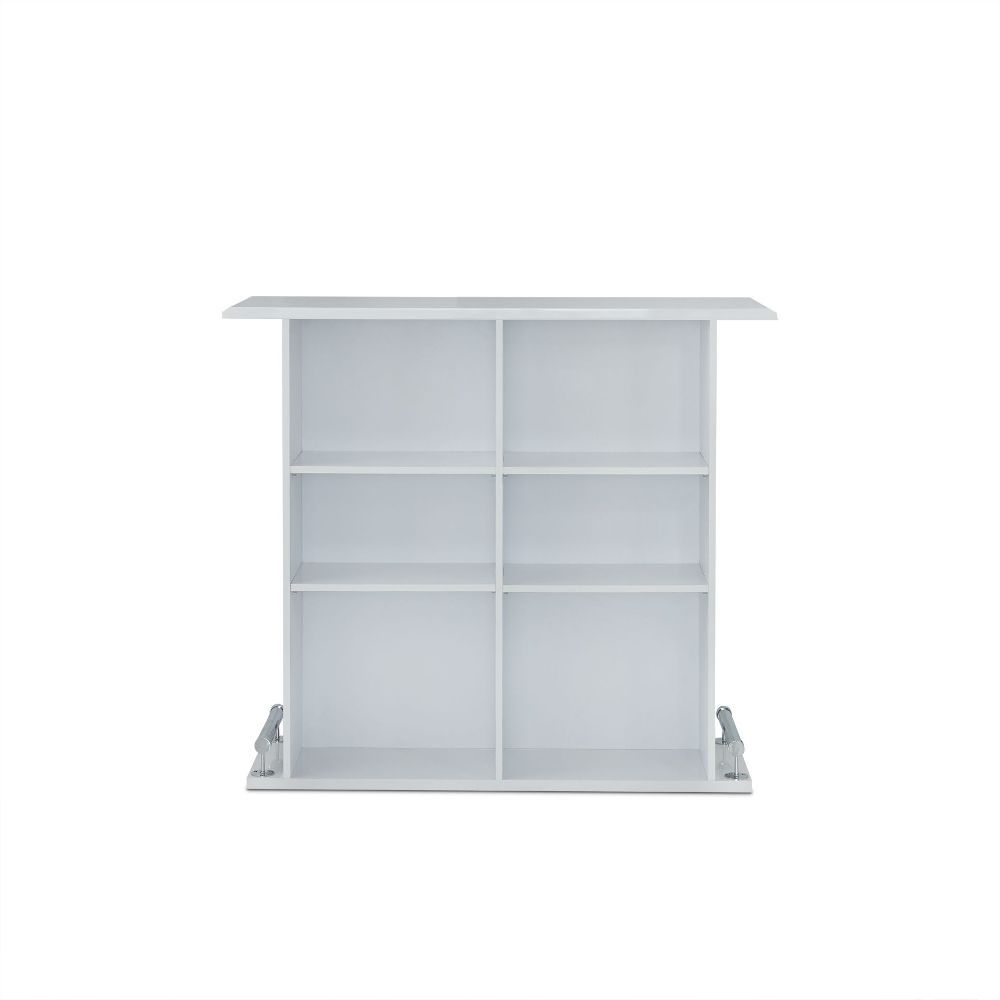 Kite - Bar Table - White High Gloss, white, view 2