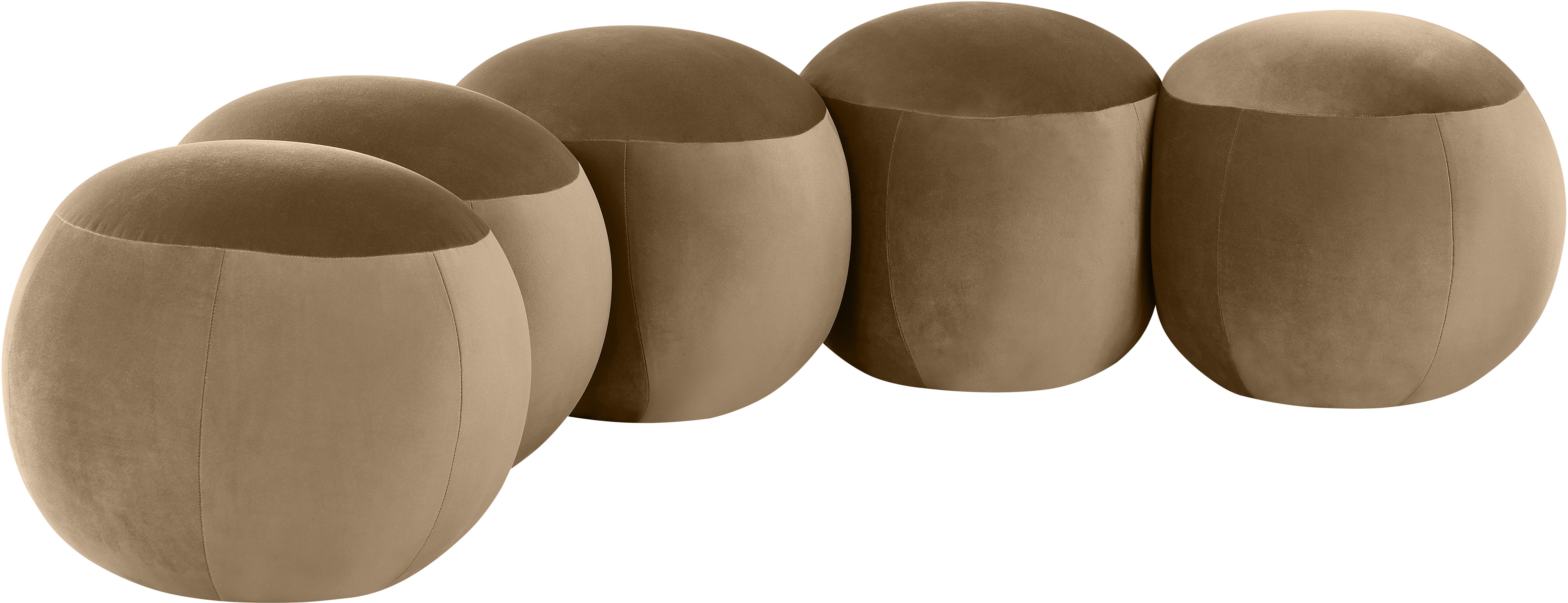 Apollo - 74.5" Velvet Bench - Beige