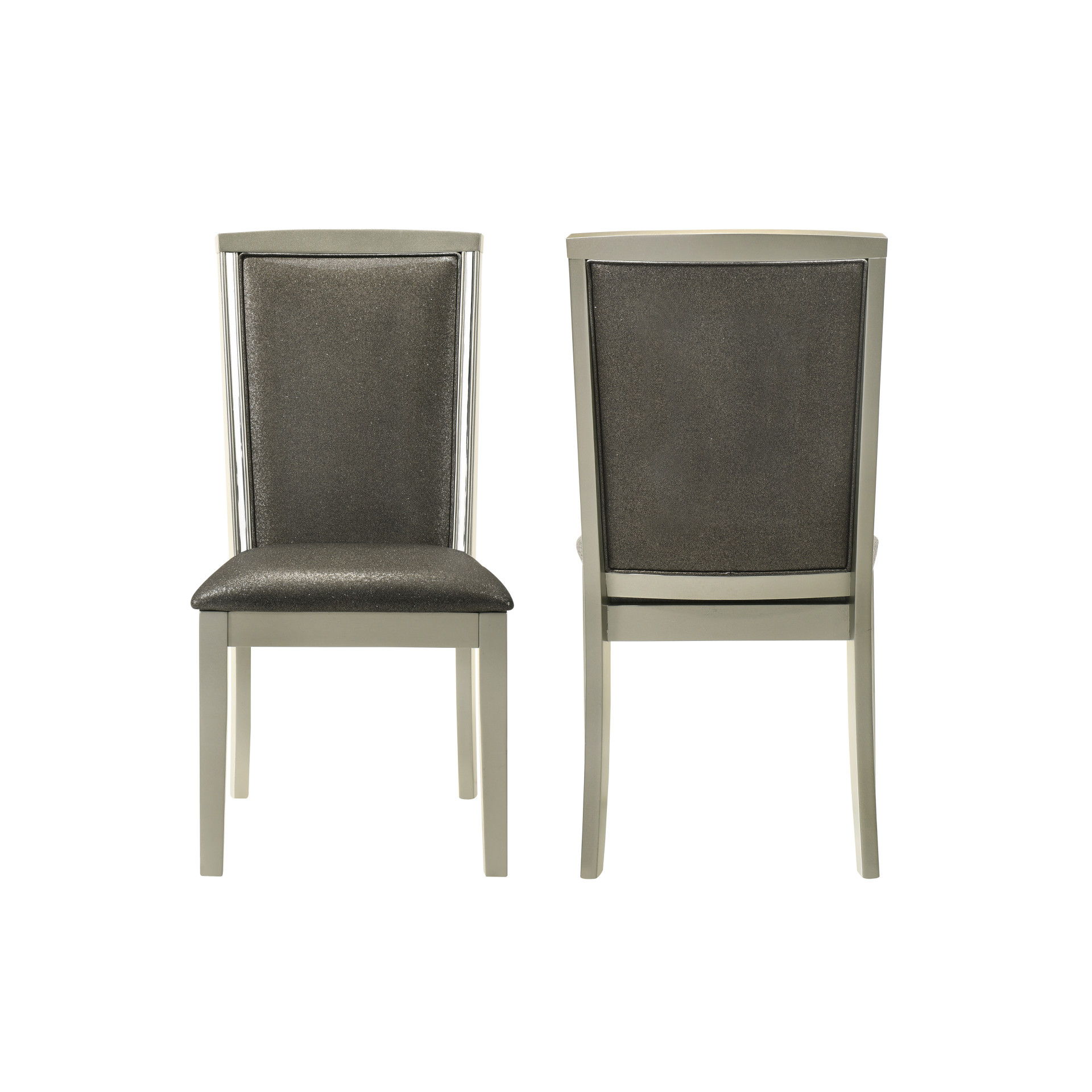 Lumina - Dining Chair (Set of 2) - Silver, dark gray, view 6