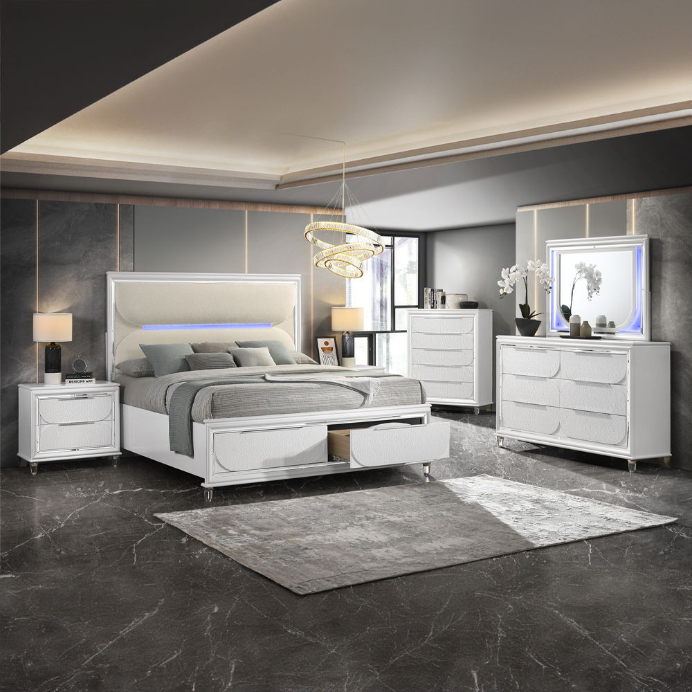 Tarian - Dresser - Pearl White, white, view 6
