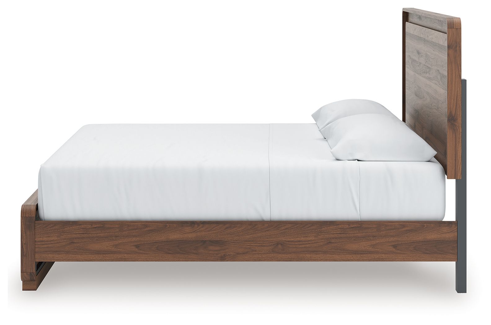 Ashley Furniture Fortlorn - King Panel Bed - Walnut Brown - Image 9