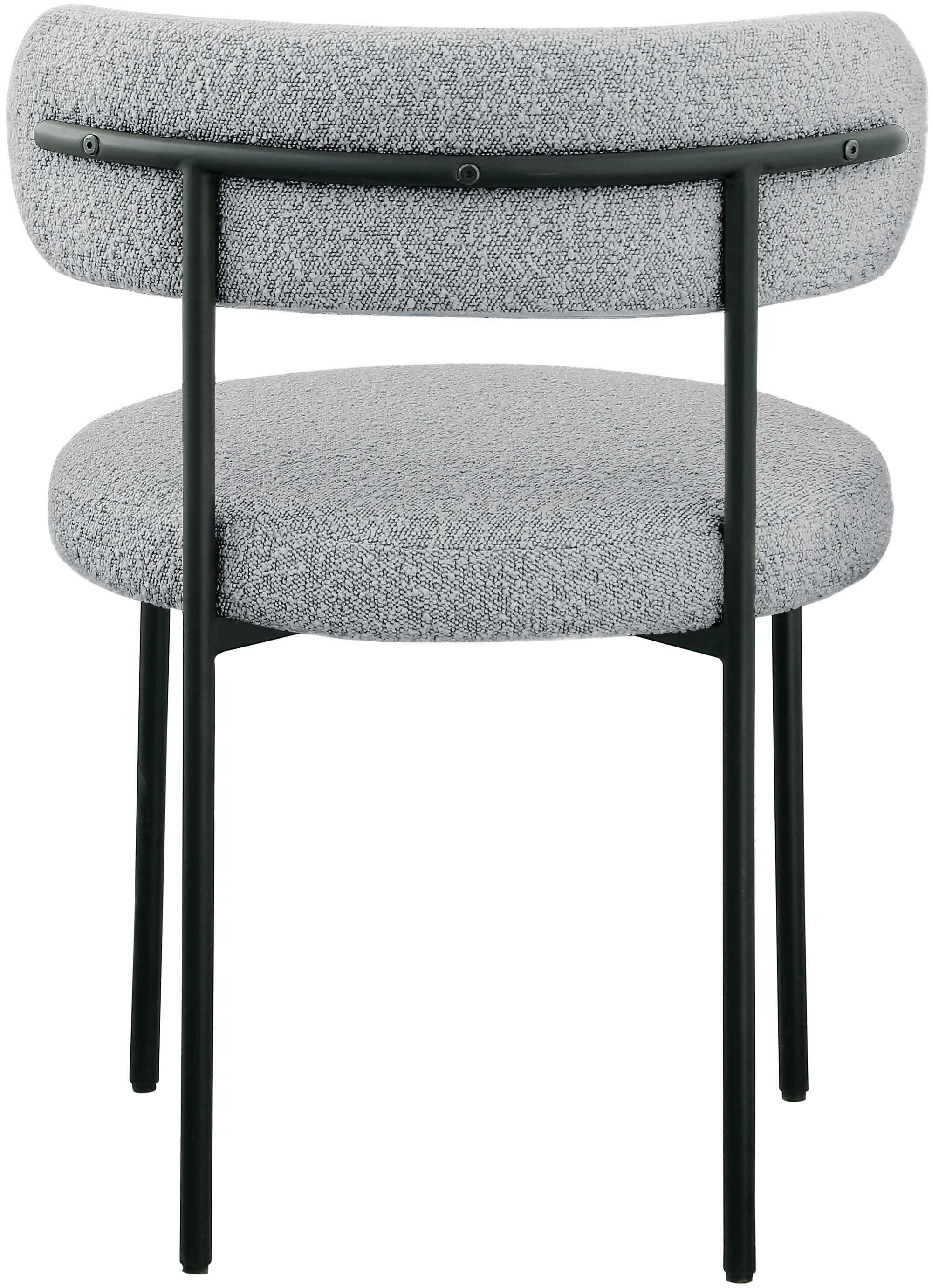 Beacon - Boucle Fabric Dining Chair (Set of 2) - Gray