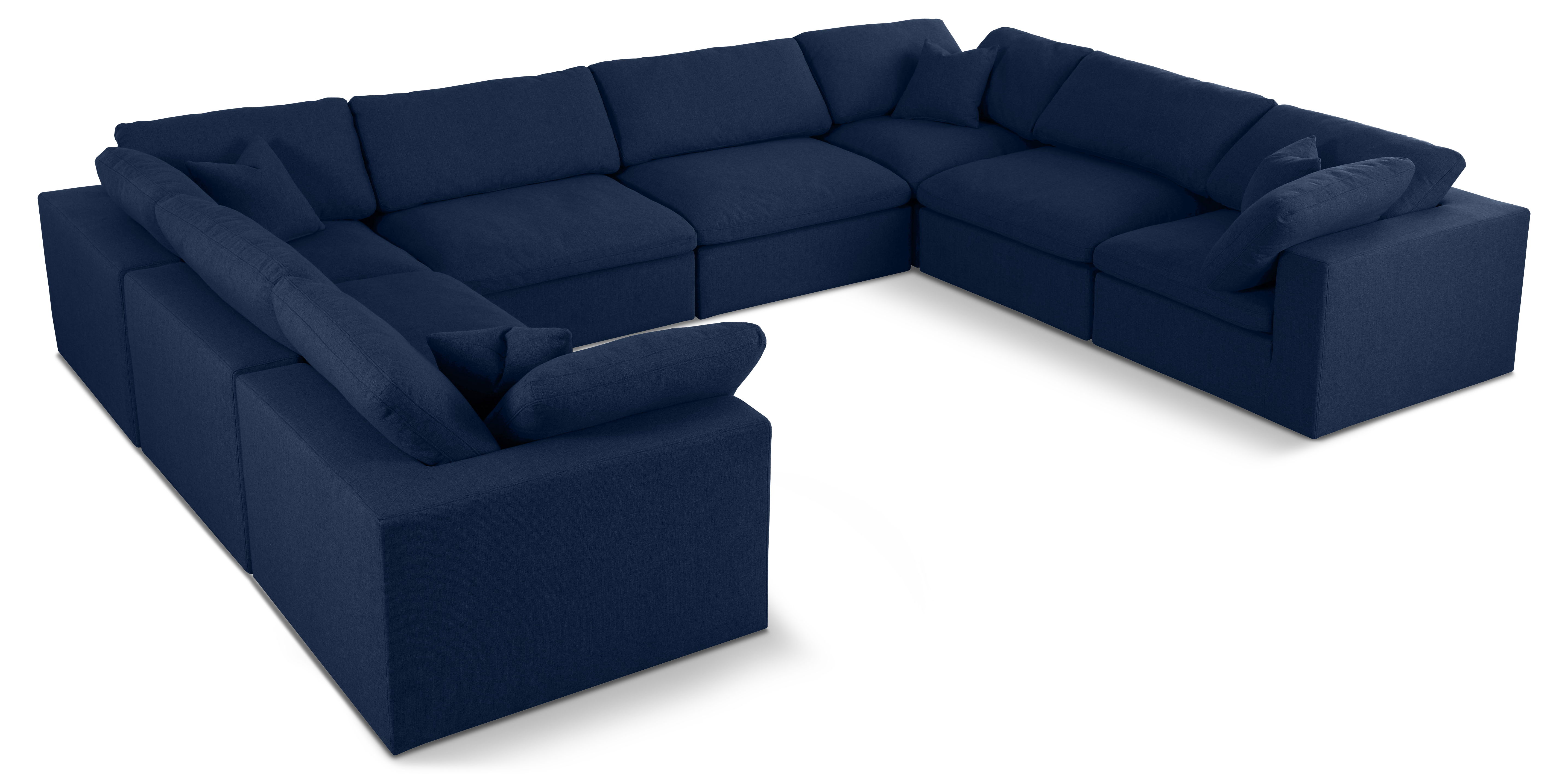 Serene - 8 Piece Modular Sectional - Navy