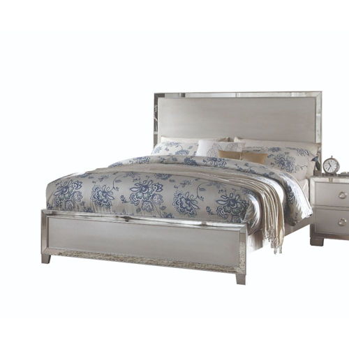 Voeville II - Eastern King Bed - Platinum, silver