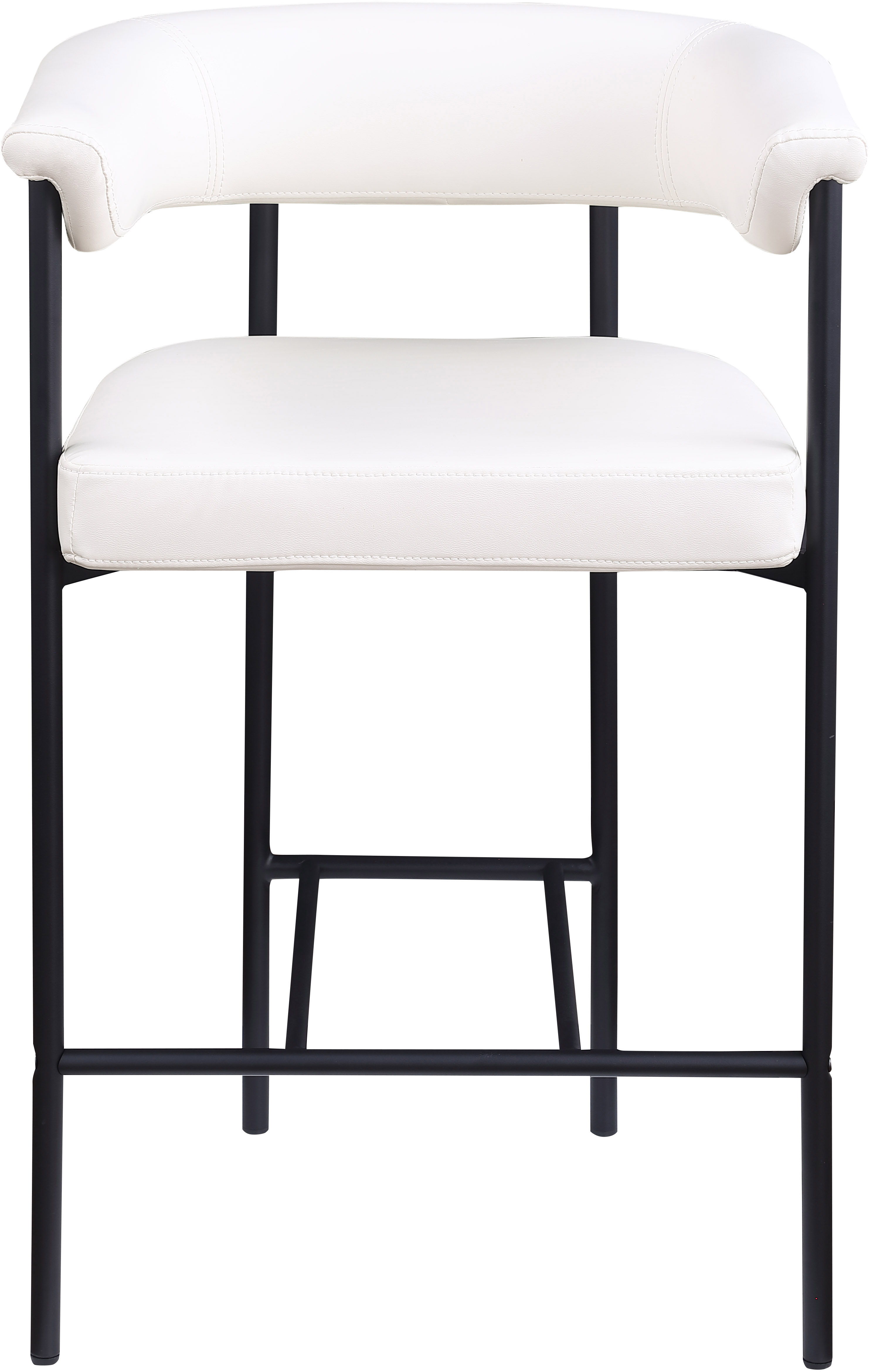 Malin - Faux Leather Counter Stool (Set of 2) - Cream